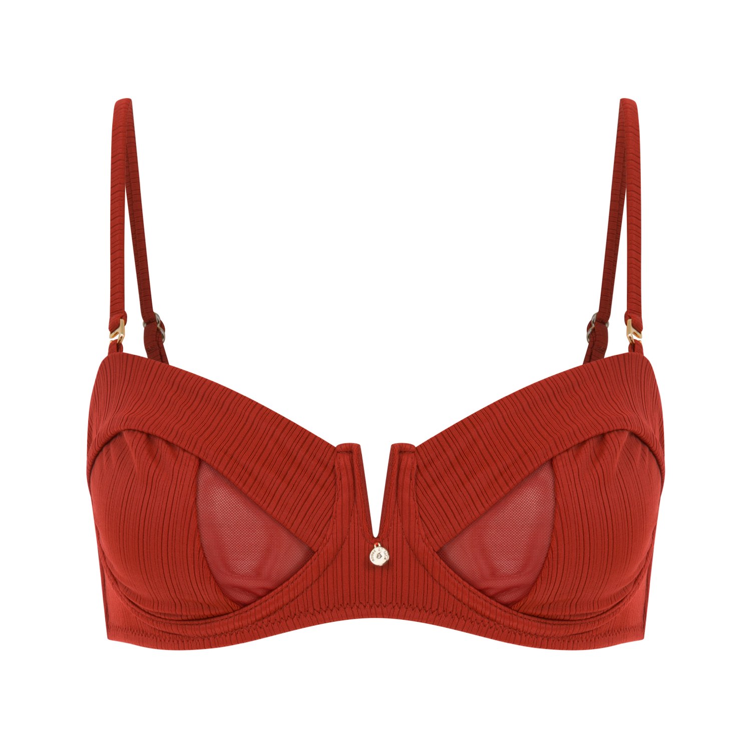 House Of Silk Women's Evelyn Bikini Top Red In Red