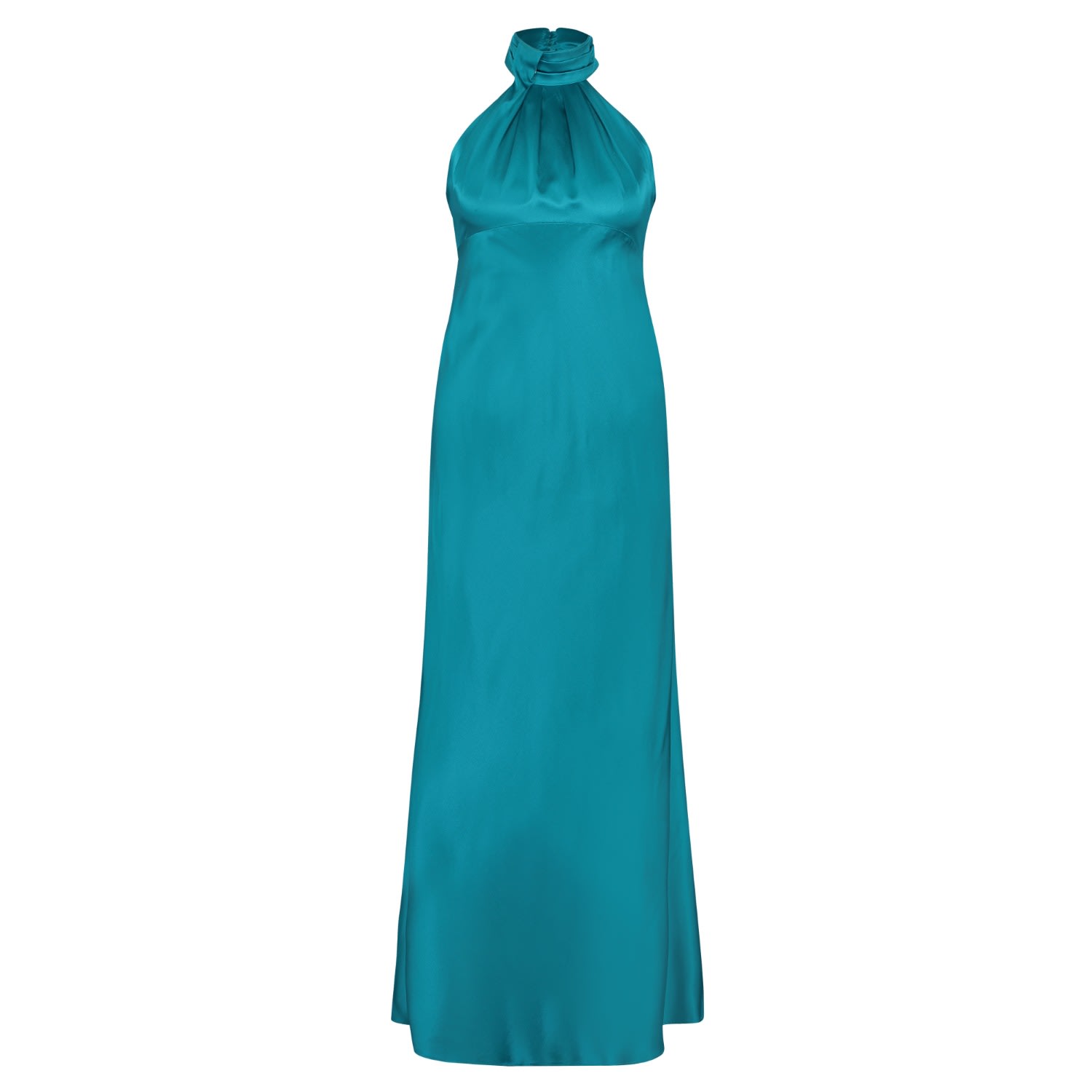 Women’s Green / Blue Teal Silk Dress Small Monique Singh