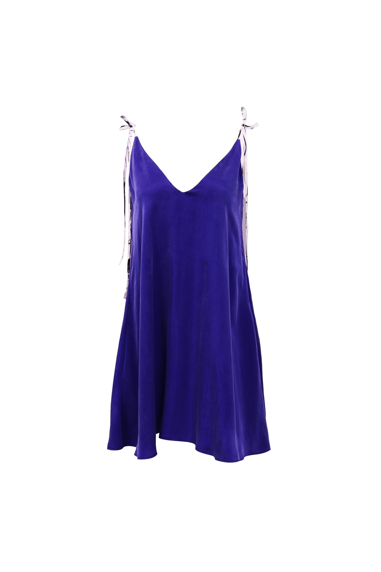 Women’s Cupro Dress ’Airmid’ In Blue L/Xl Alas Silk Renata Ambrazieje