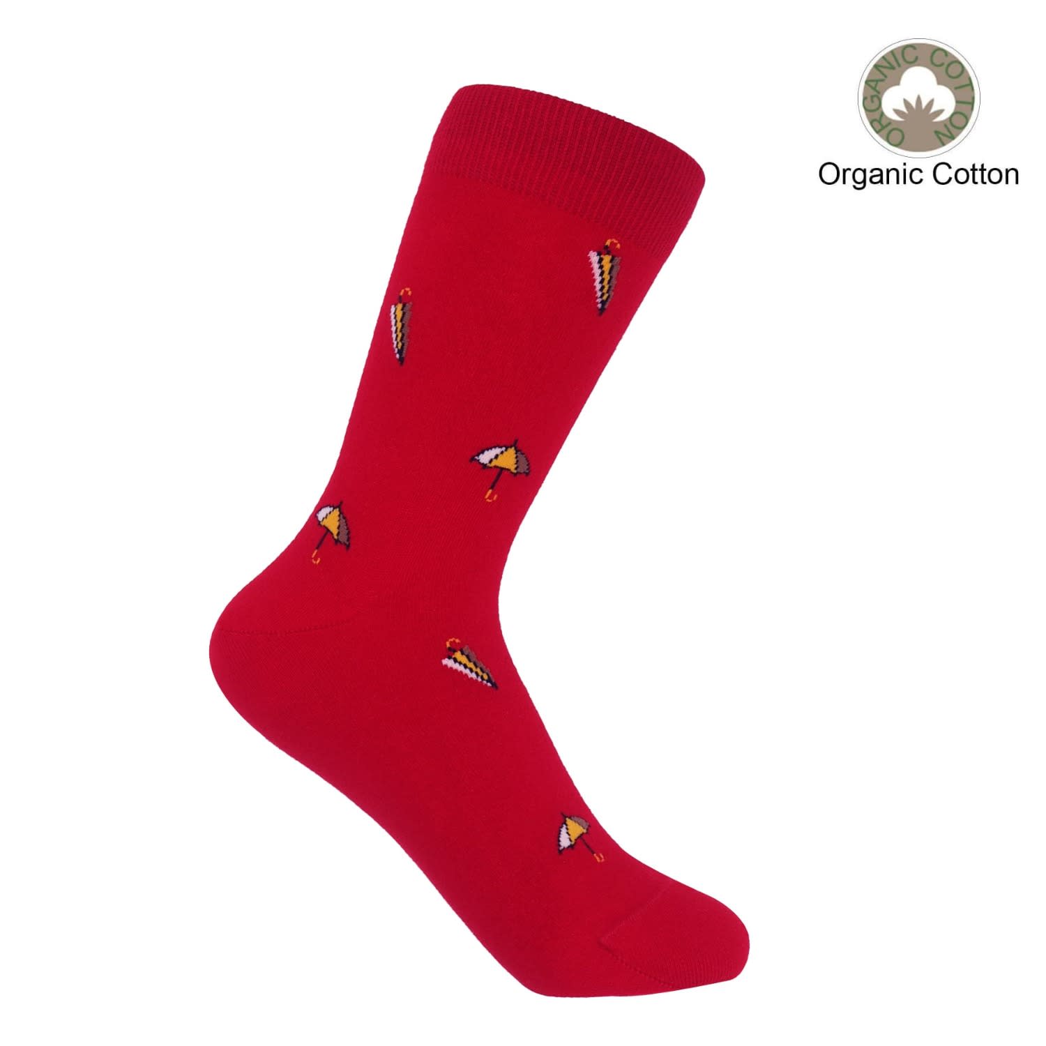 Peper Harow - Made In England Umbrella Women's Socks – Red In Red