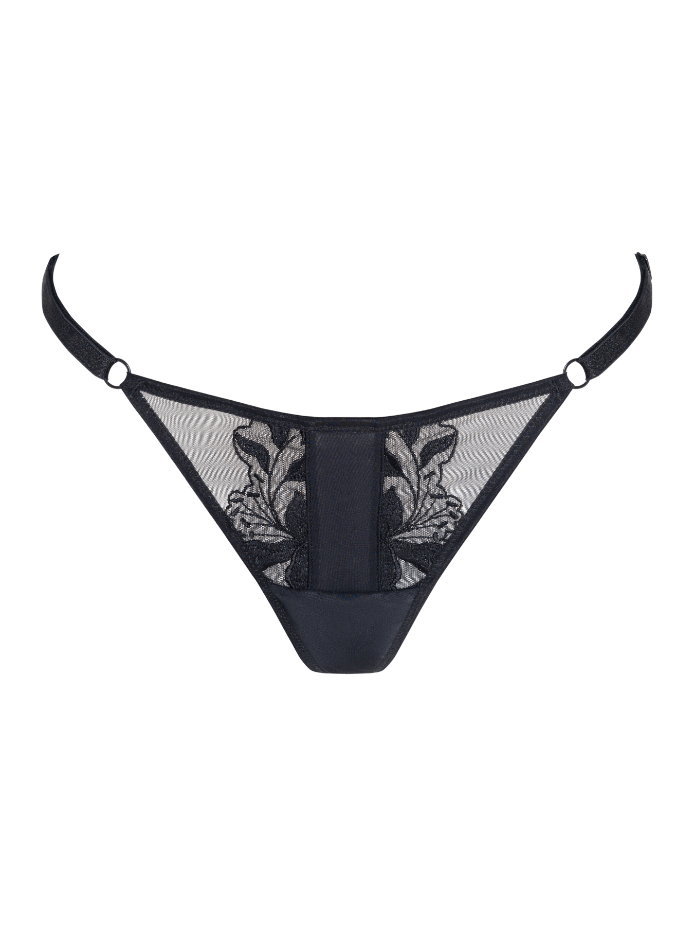 Women’s Black Tiger Dreams G-String One Size Bonbon Lingerie