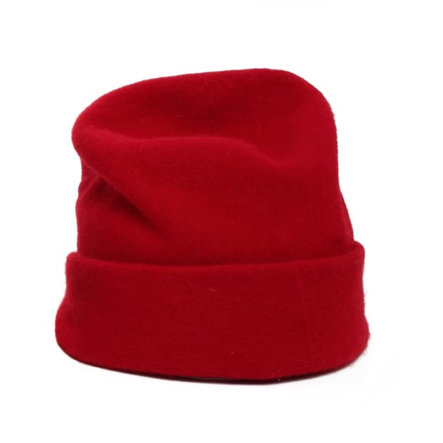 Red designer beanie Clearance