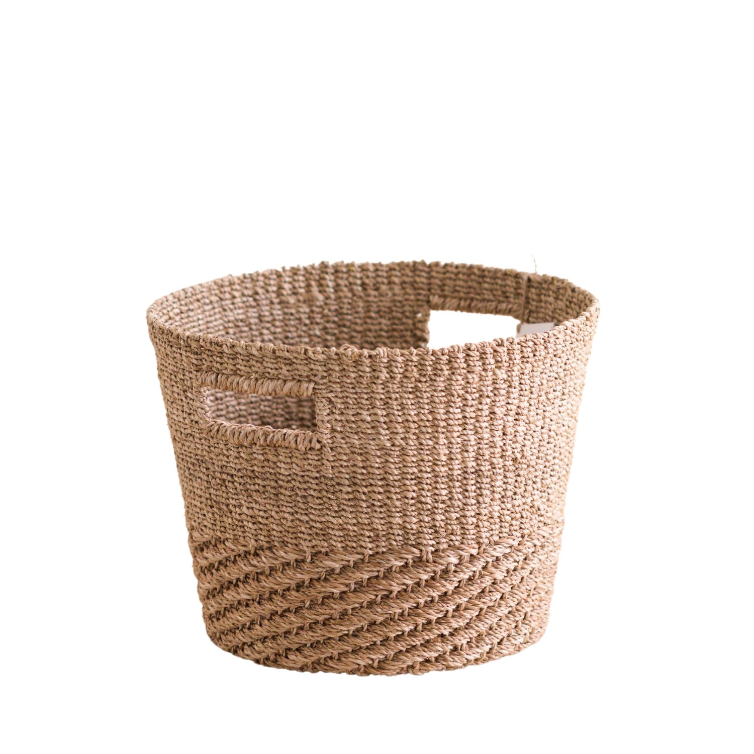 Neutrals Tan + Natural Tapered Basket - Straw Basket Likhâ