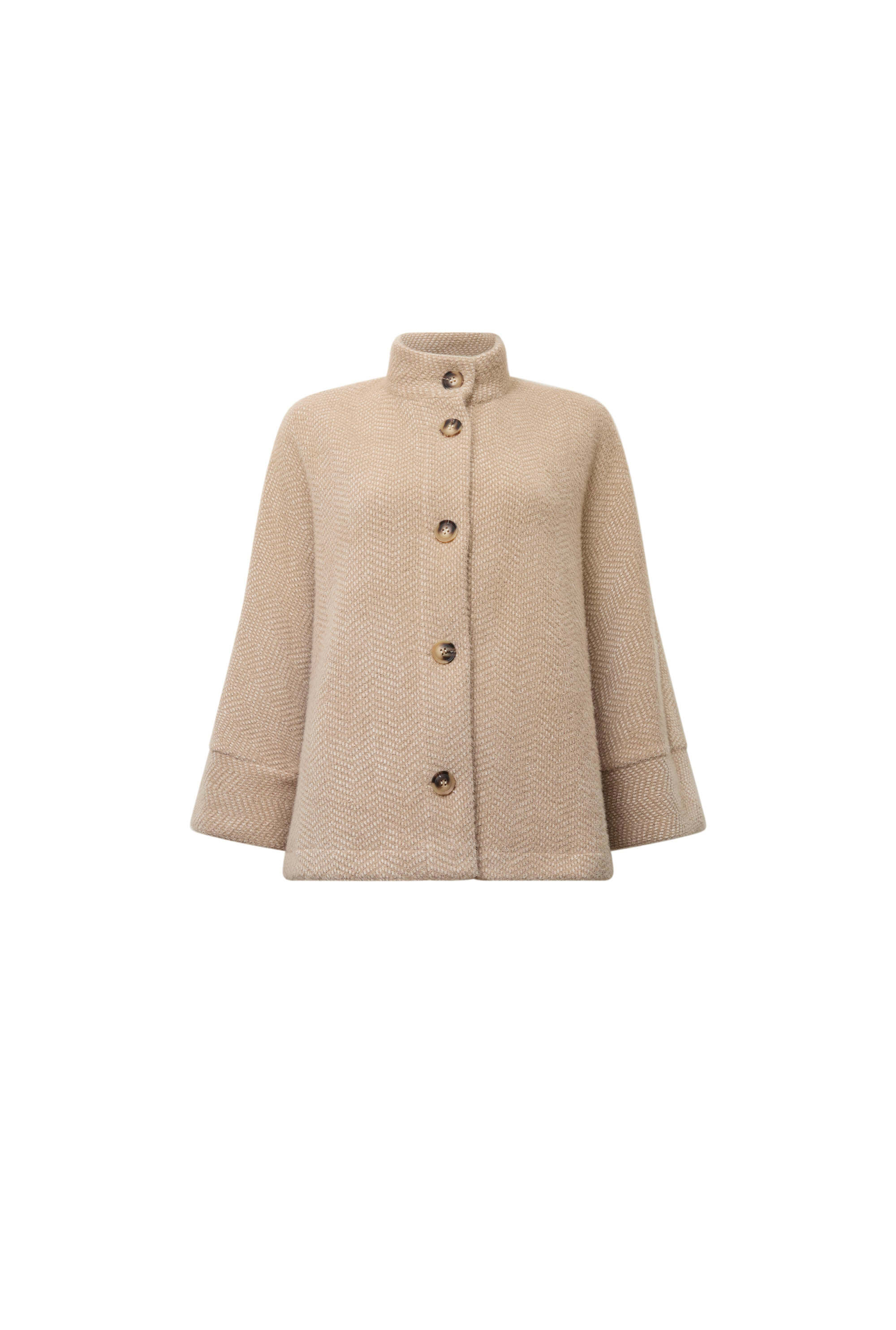James Lakeland Women's Brown Batwing Camel Jacket In Brown