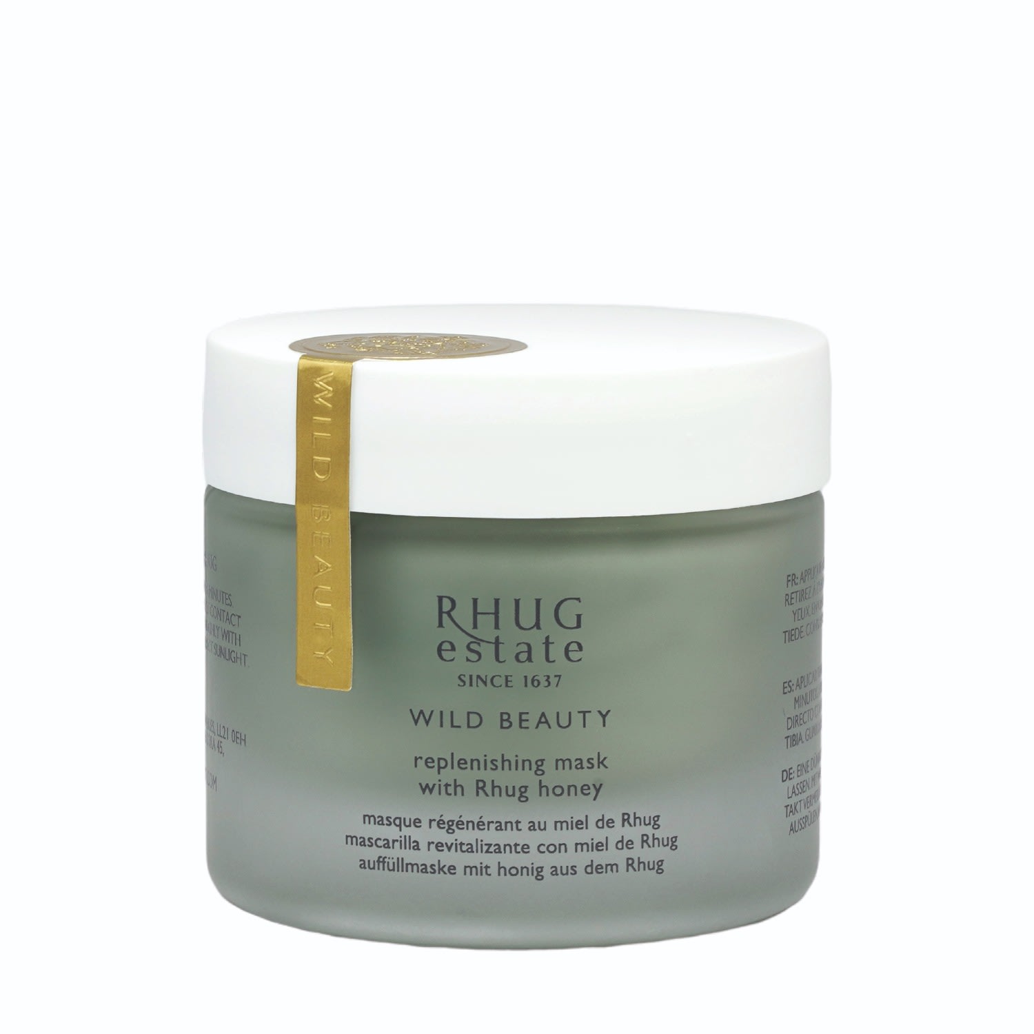 Gold / Blue / White Replenishing Mask With Rhug Honey Rhug Wild Beauty