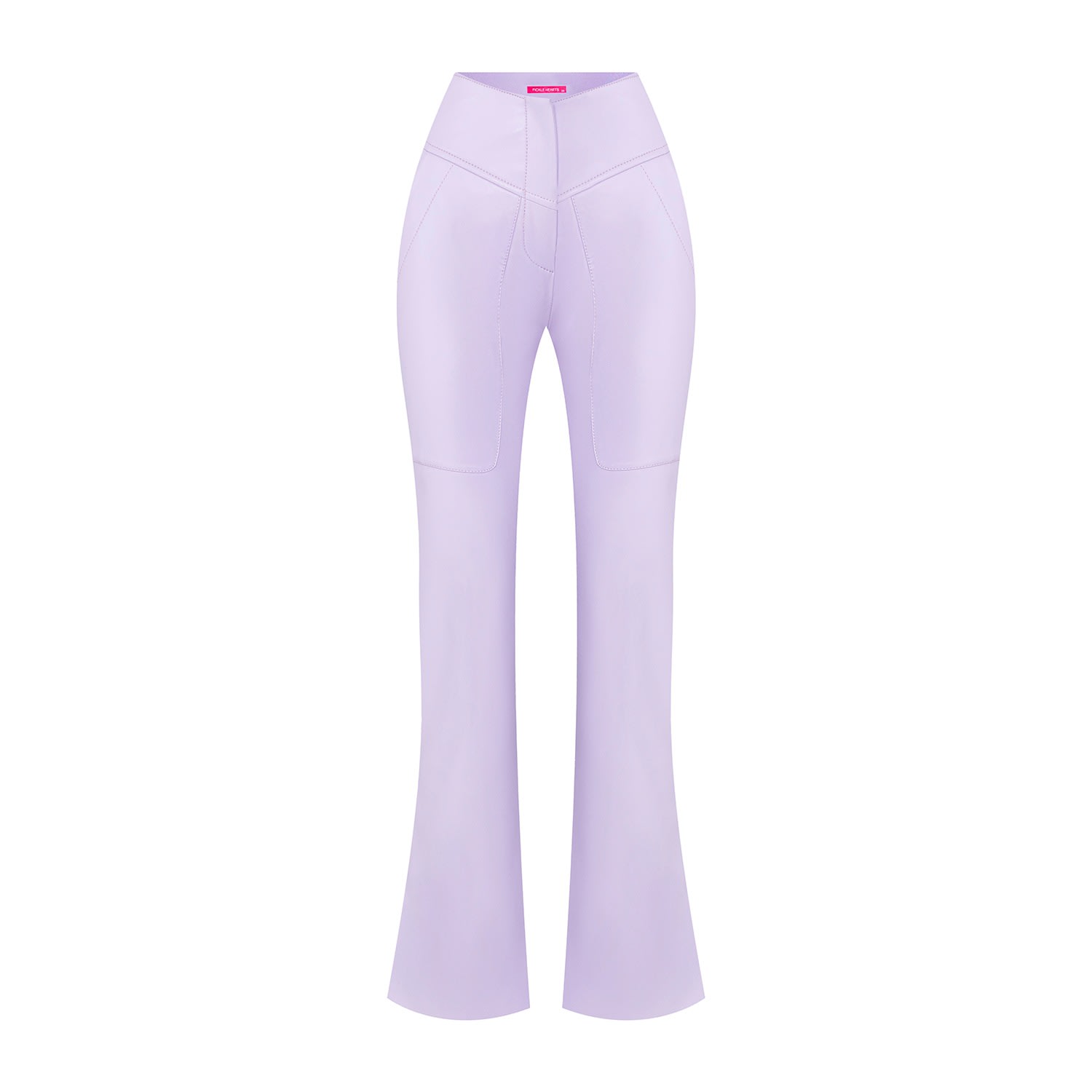 Women’s Pink / Purple Lilac Dahlia Vegan Leather Pants Small Fickle Hearts