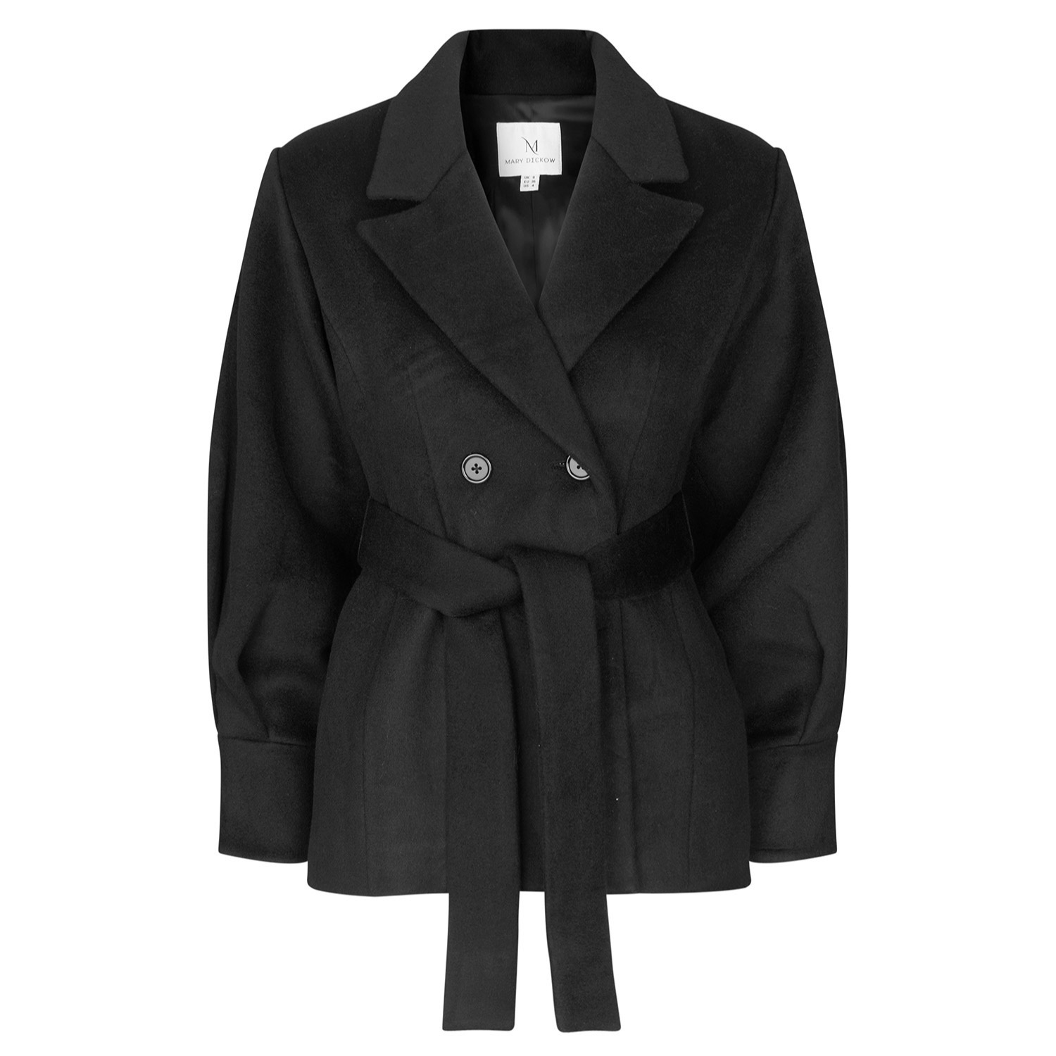 Mary Dickow Women's Black Maya Coat In Black