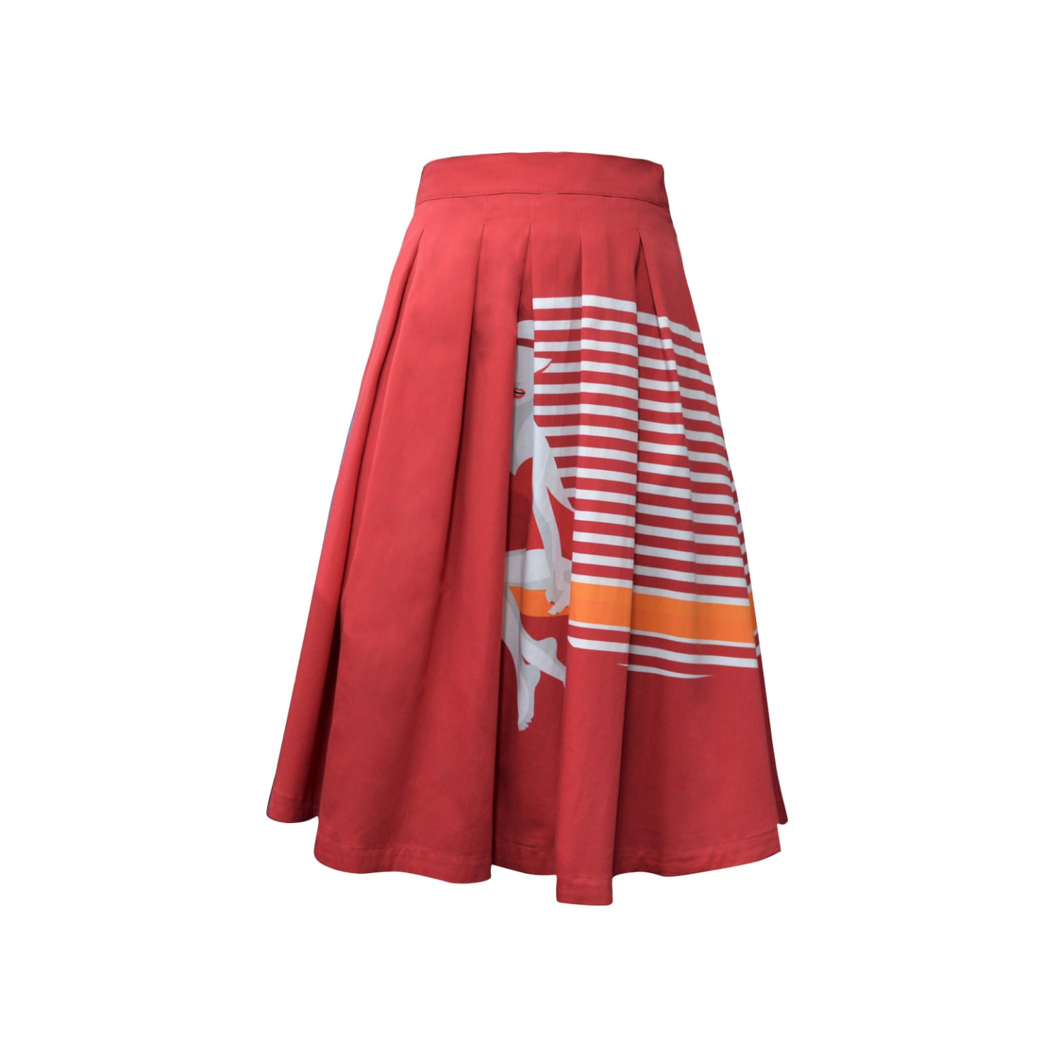 Women's Red Cannes Midi Skirt | Extra Small | My Pair of Jeans