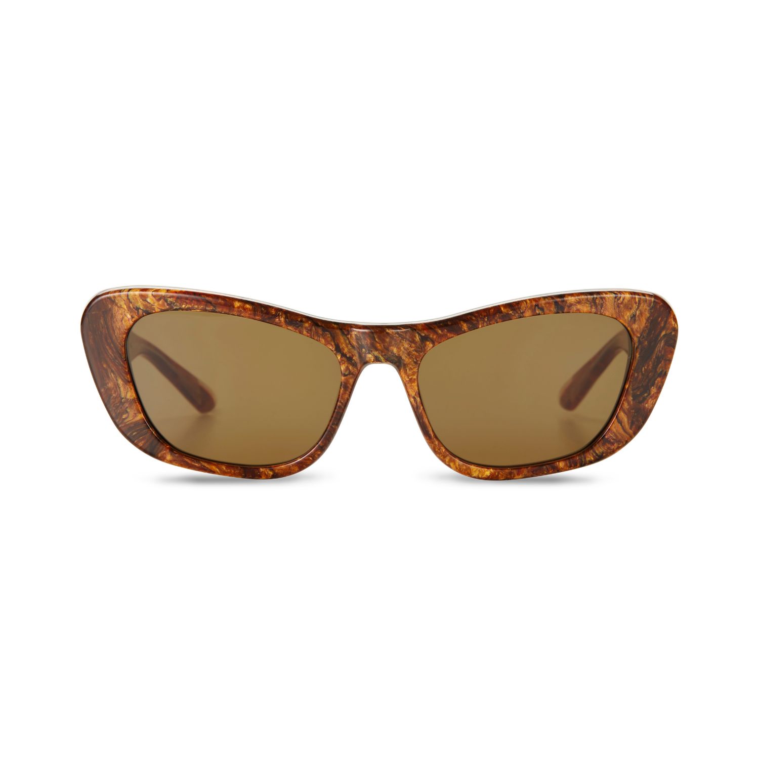 The Avantguard Women's Brown Neroli Golden Tort Cat Eye Sunglasses In Brown