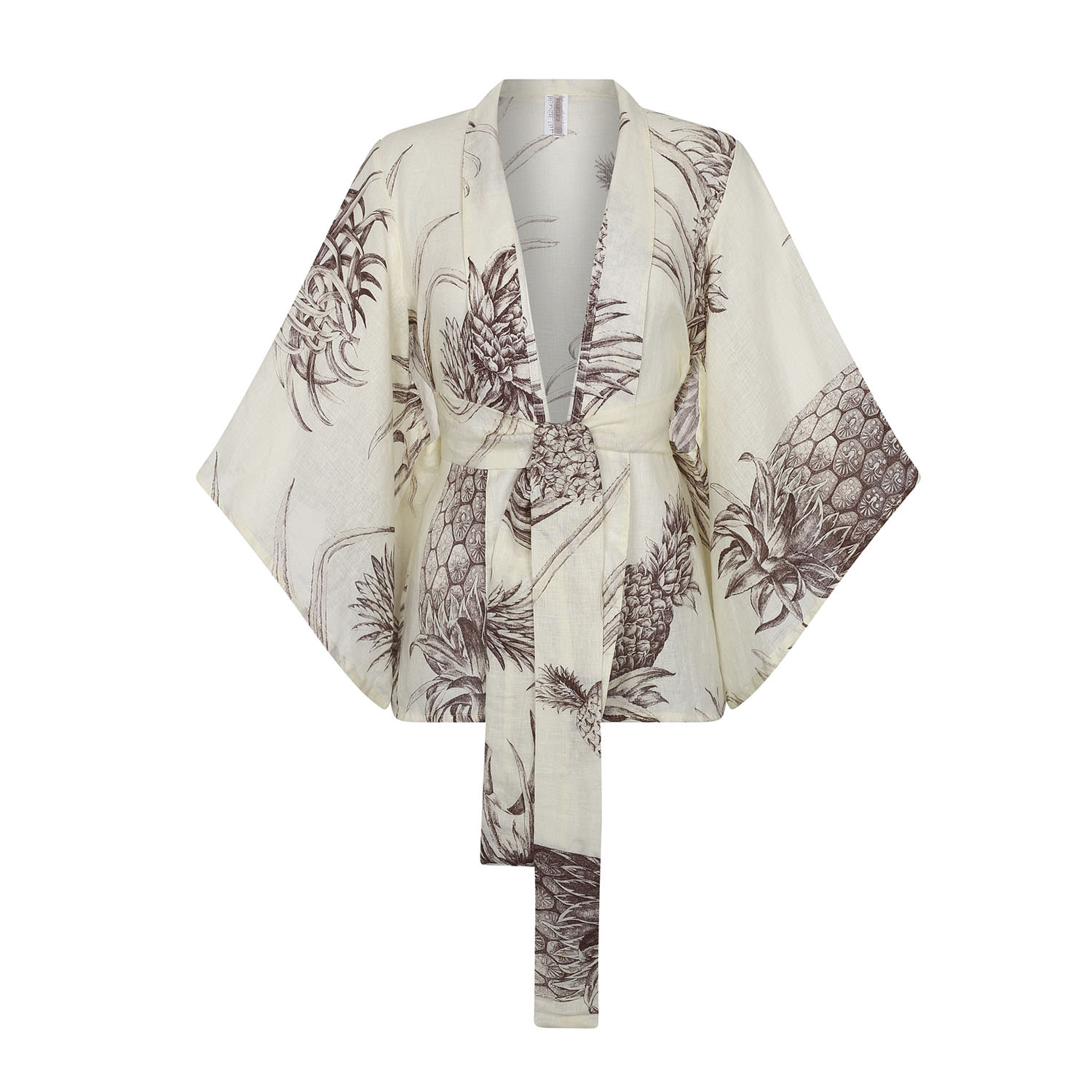 Women’s Neutrals Piña Kimono One Size Aguaclara