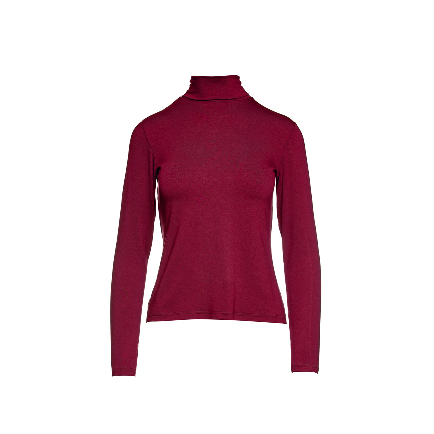 Conquista Women's Pink / Purple Burgundy Long Sleeve Polo Neck Jumper In Pink/purple