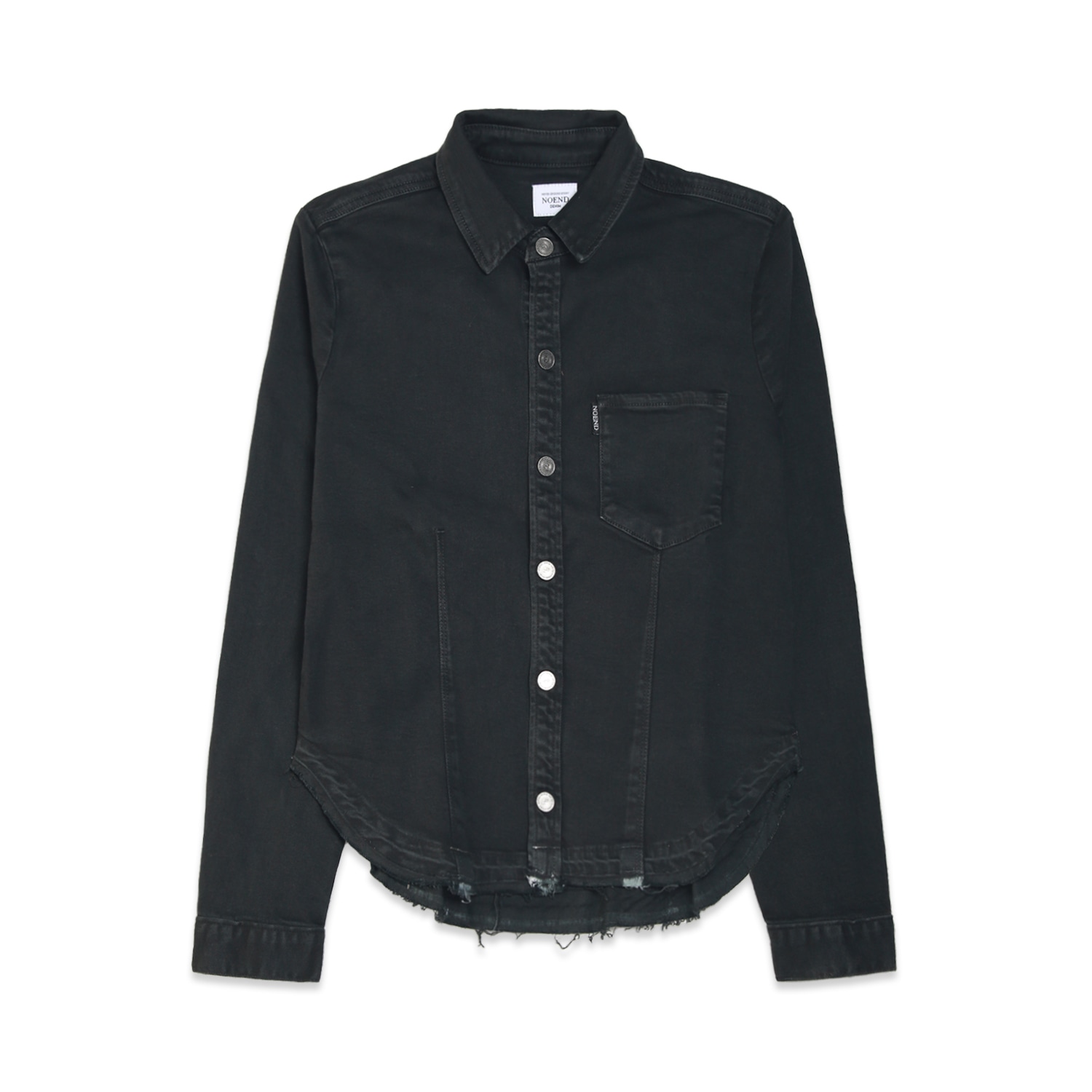 Noend Denim Women's Amaya Denim Shirt In Moonless Black In Black