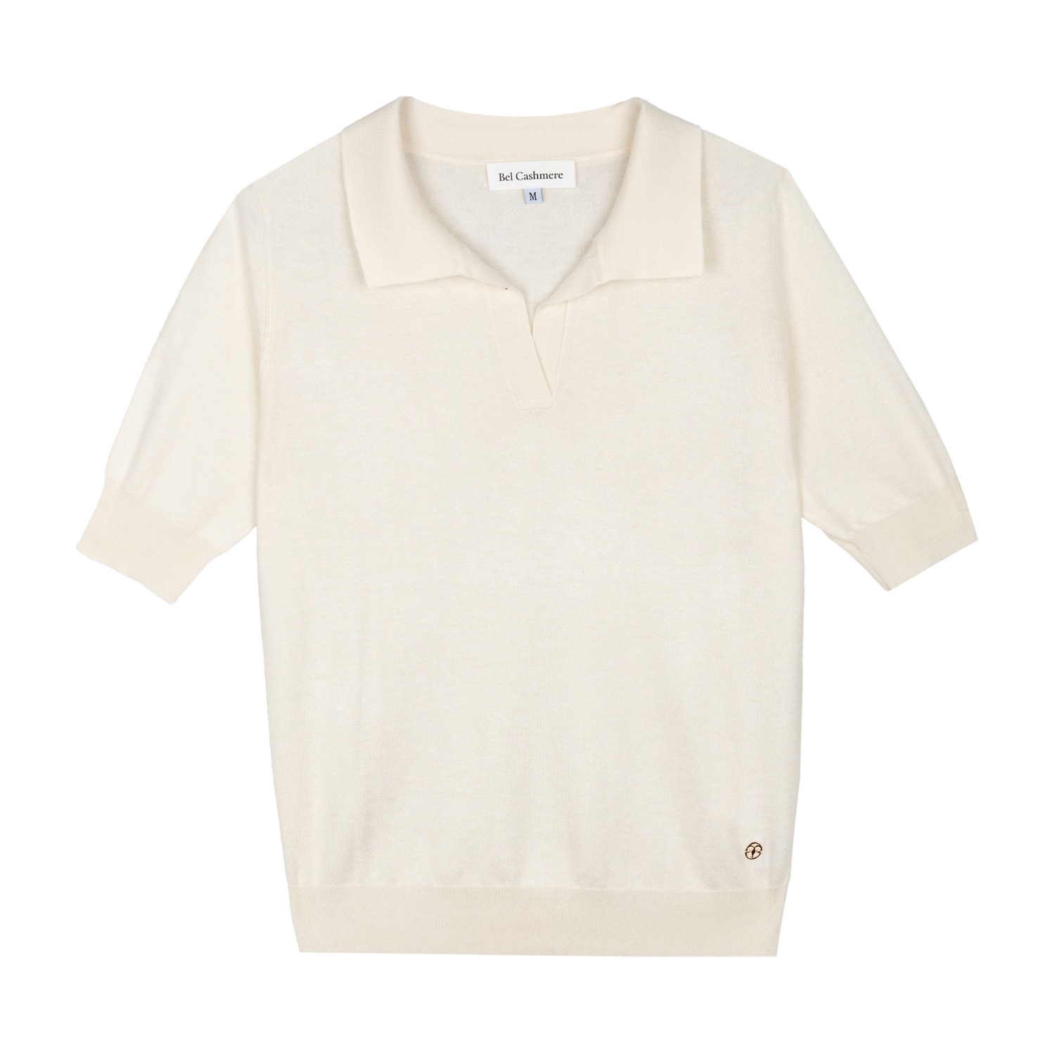Bel Cashmere Women's White Laura Polo In Ivory In White
