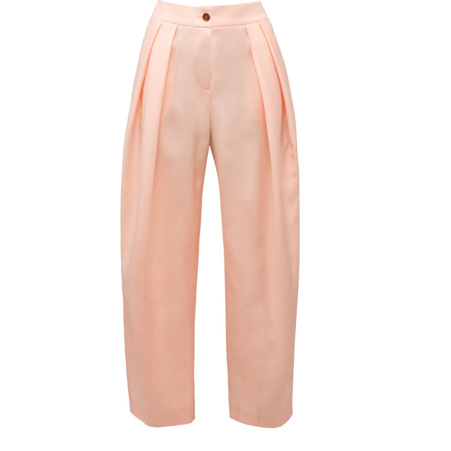 cropped pleated pants