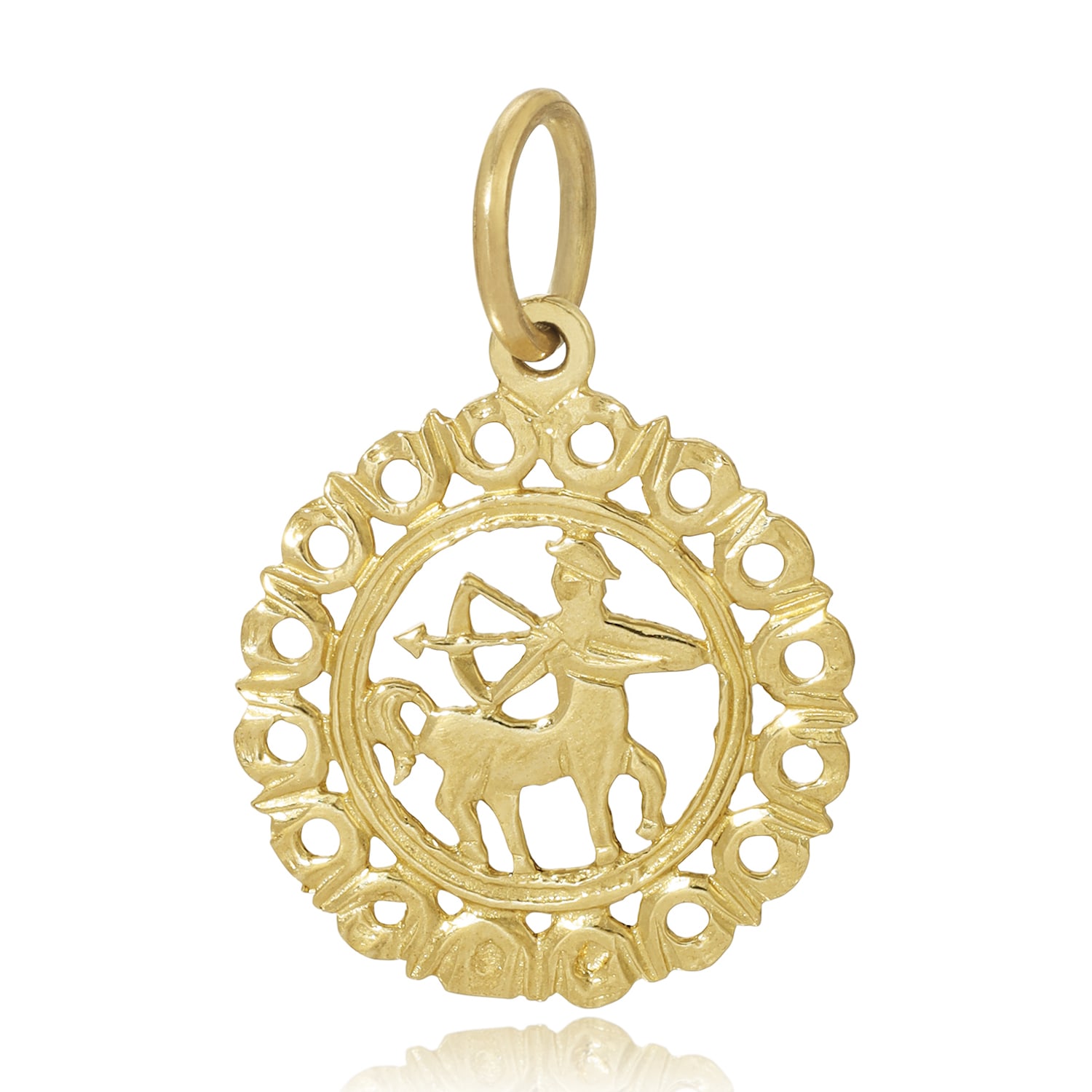 Maya Brenner Women's Gold Zodiac Pendant - Sagittarius In Gold