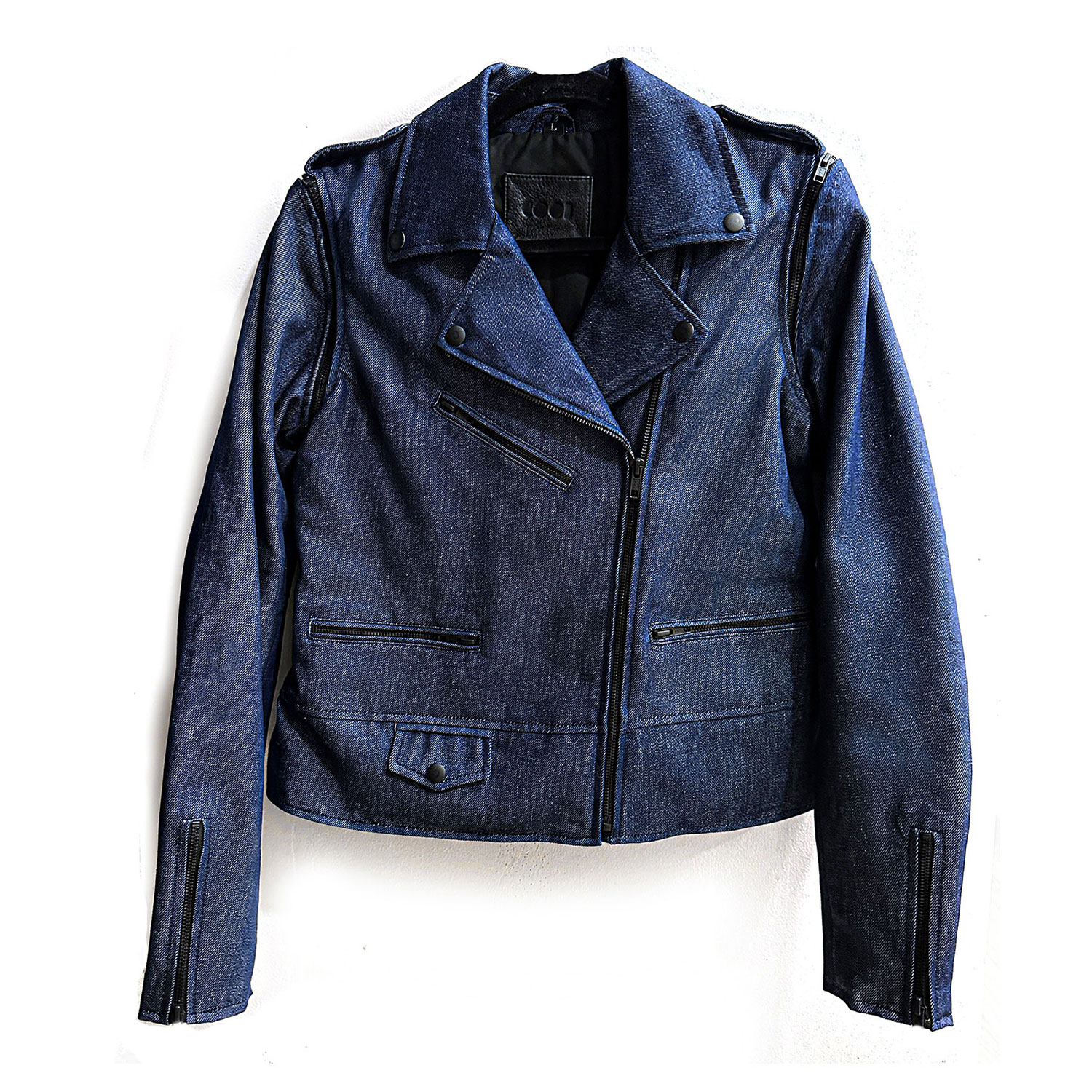 Women's denim hotsell motorcycle jackets
