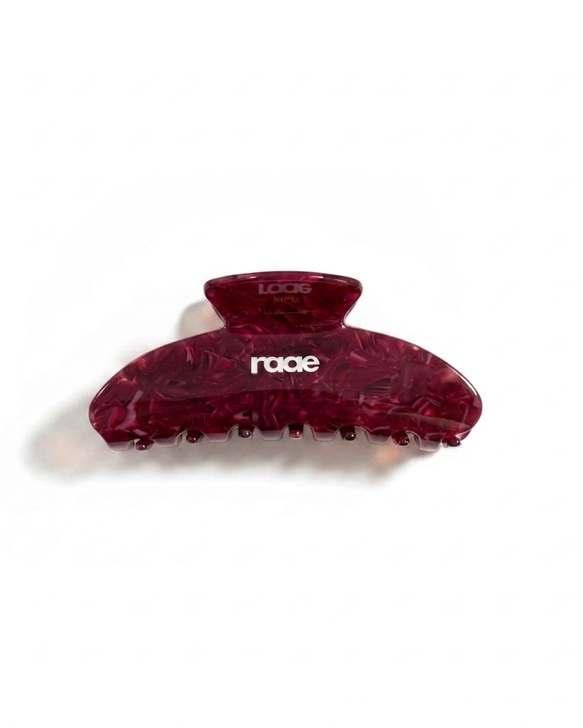 Women's Red Burgundy Claw Clip | One Size | Raae Uk