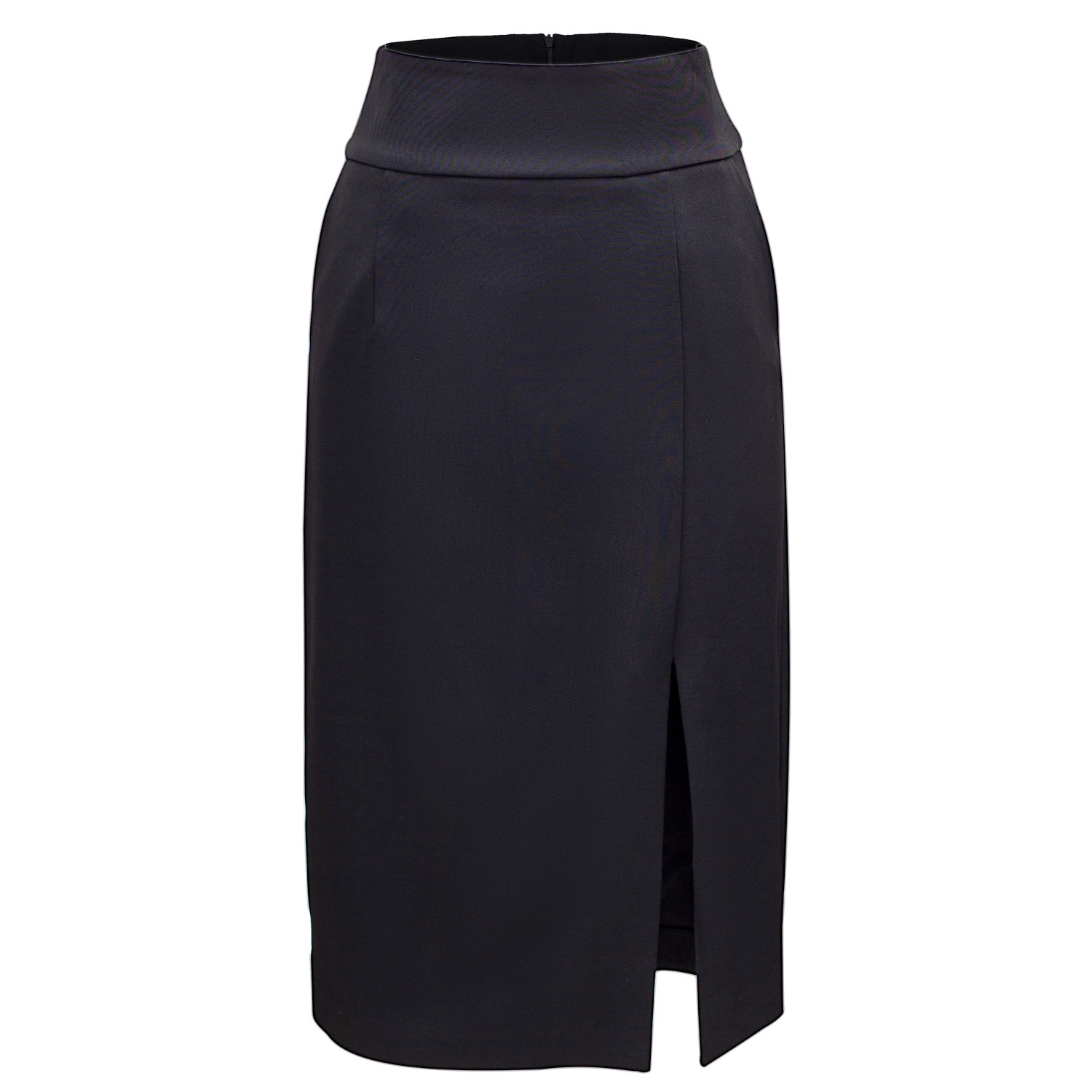 Front Slit Pencil Skirt - Black | Smart and Joy | Wolf & Badger