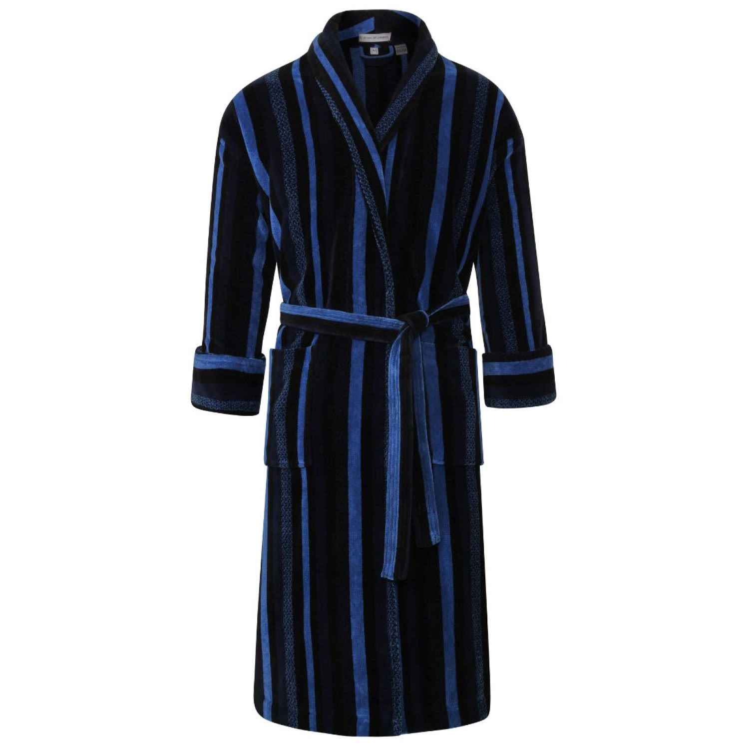 Men s Dressing Gown Salcombe Blue Bown Of London Wolf Badger