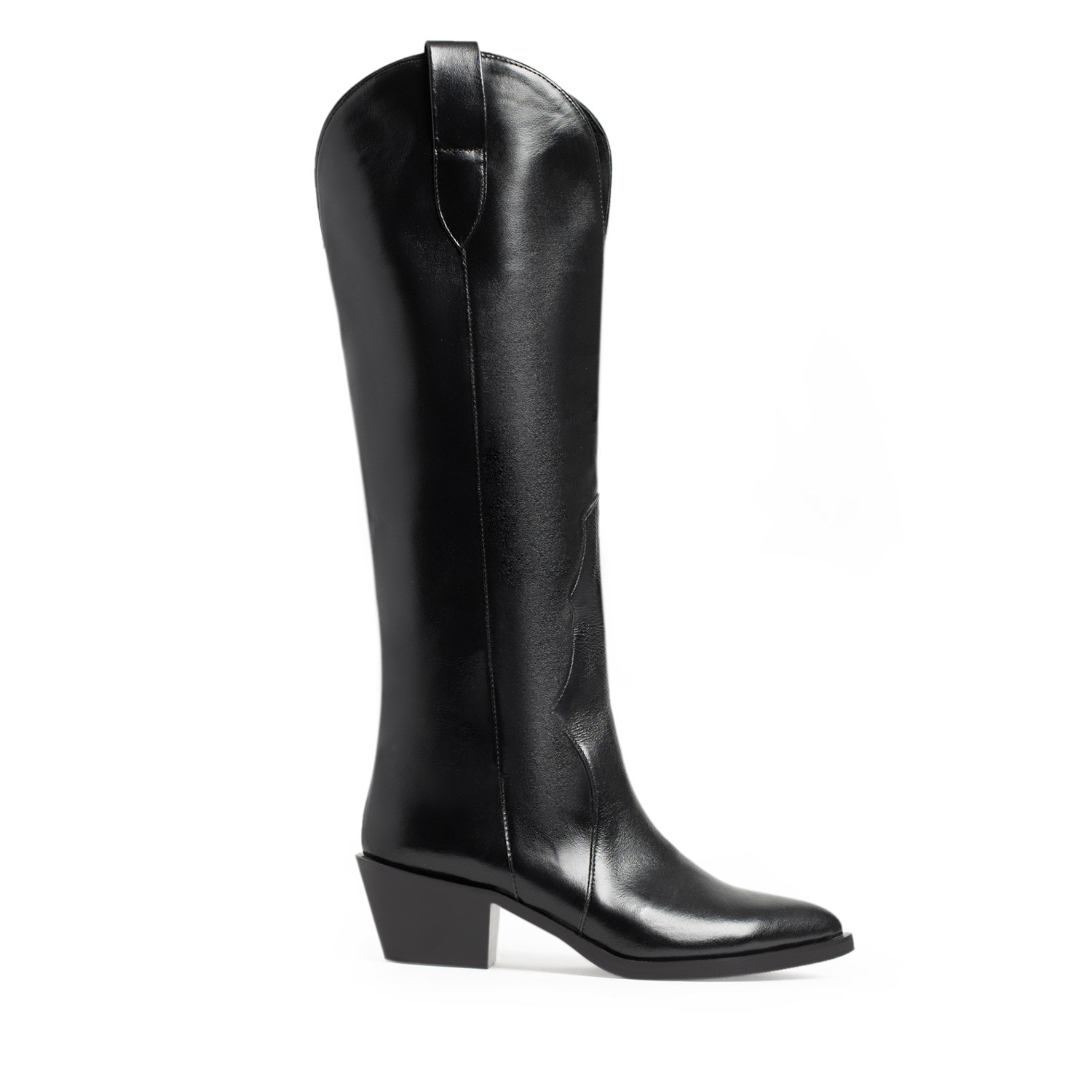 Traces Of Heels Women's Solstice Boots In Black Genuine Leather