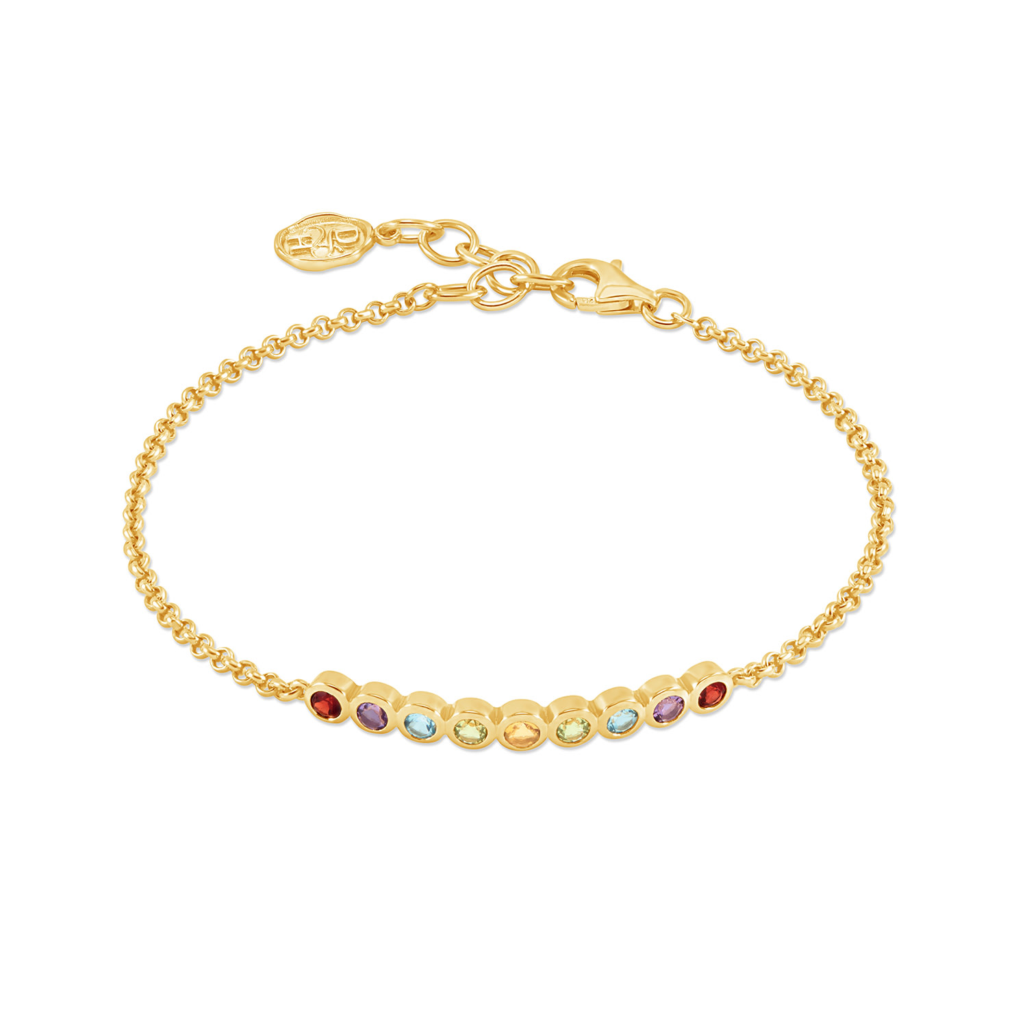 Dower & Hall Women's Tutti Frutti Bar Bracelet In Gold Vermeil In Gold