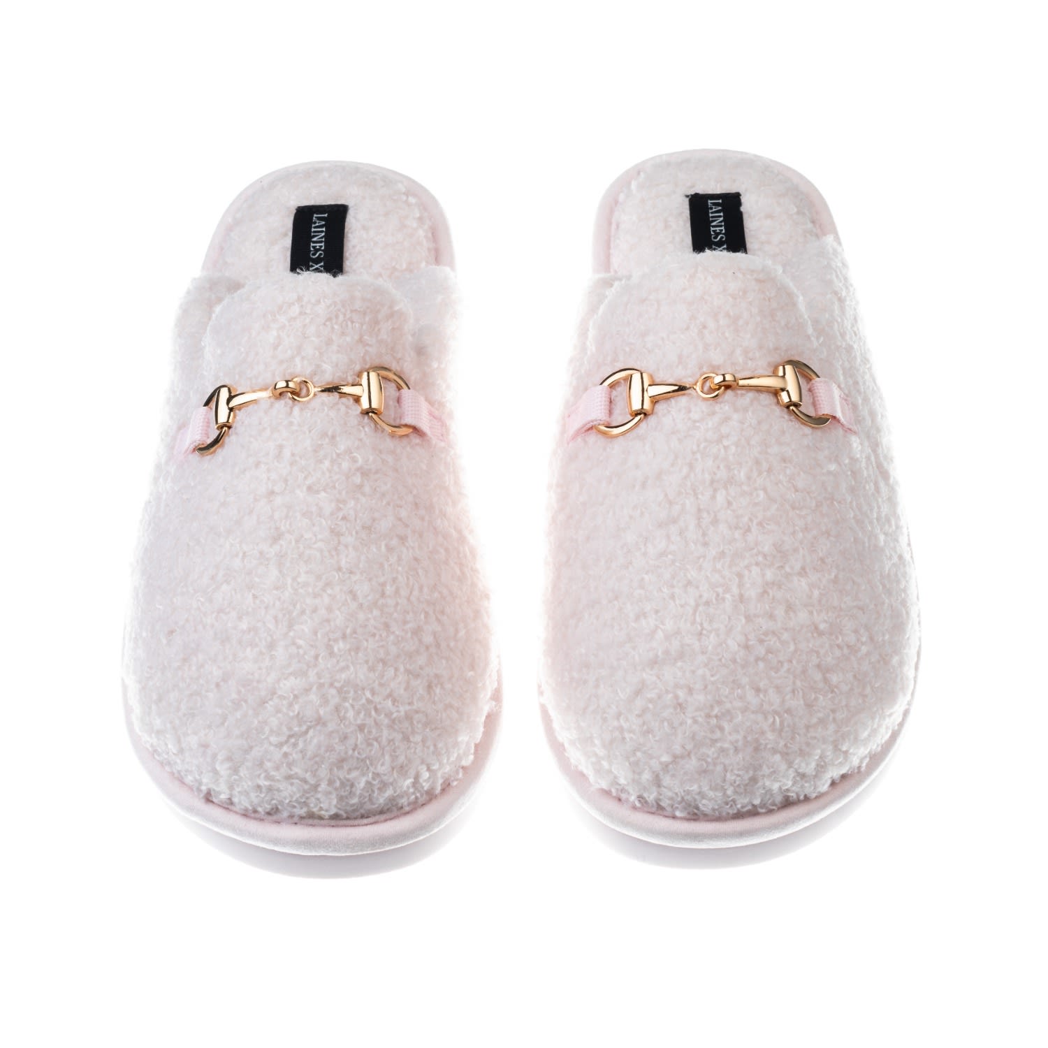 Women’s Pink / Purple Donna Ida X Laines London The Rachel Slipper Teddy Bear - Pink Ice Baby S