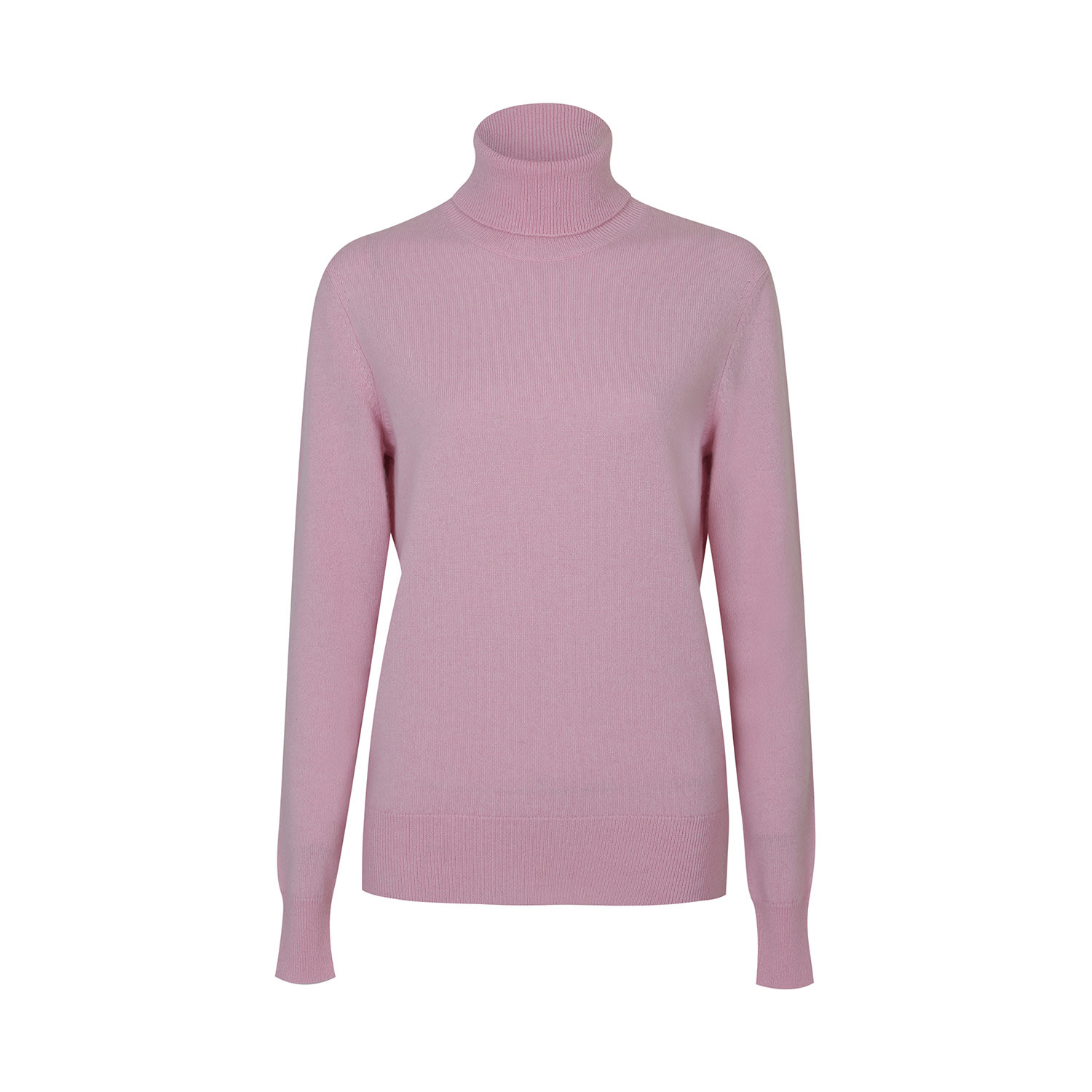 Callaite Women's Rose Gold Cashmere Turtleneck Sweater - Pink In Rose Gold