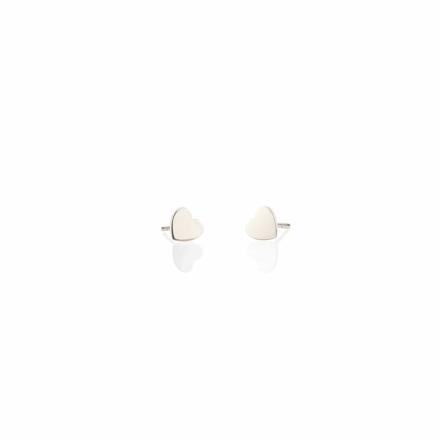 Kris Nations Women's Heart Stud Earrings - Sterling Silver In Silver