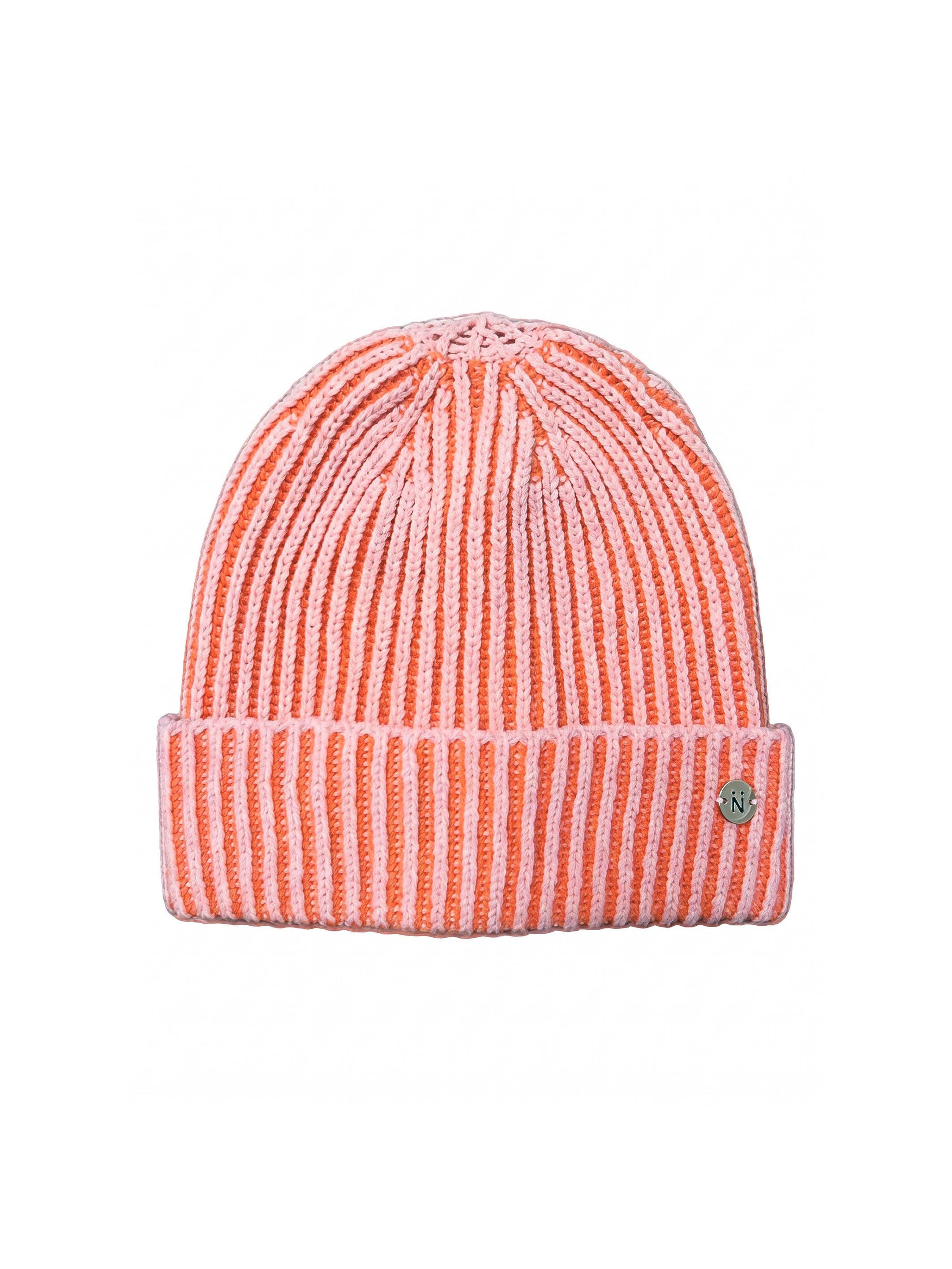 Nooki Design Women's Orange Madria Beanie Hat - Coral Mix