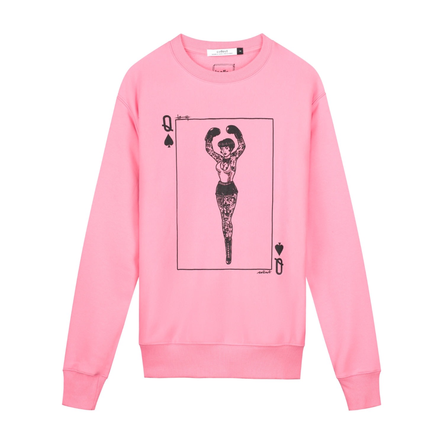 Collect The Label Women's Pink / Purple Boxing Queen Sweater Pink In Pink/purple