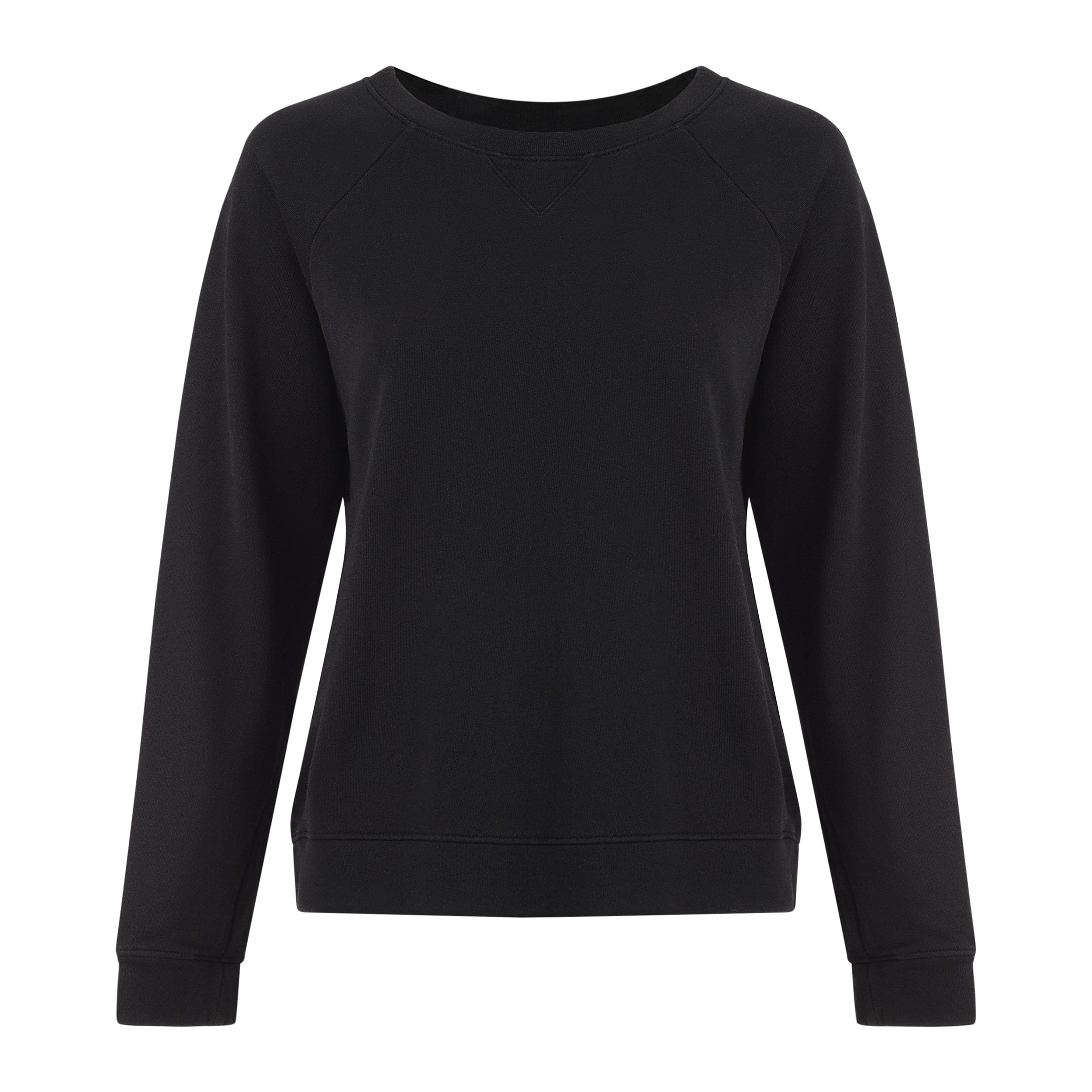 Lezat Melody Everyday Natural Pullover Sweatshirt In Black