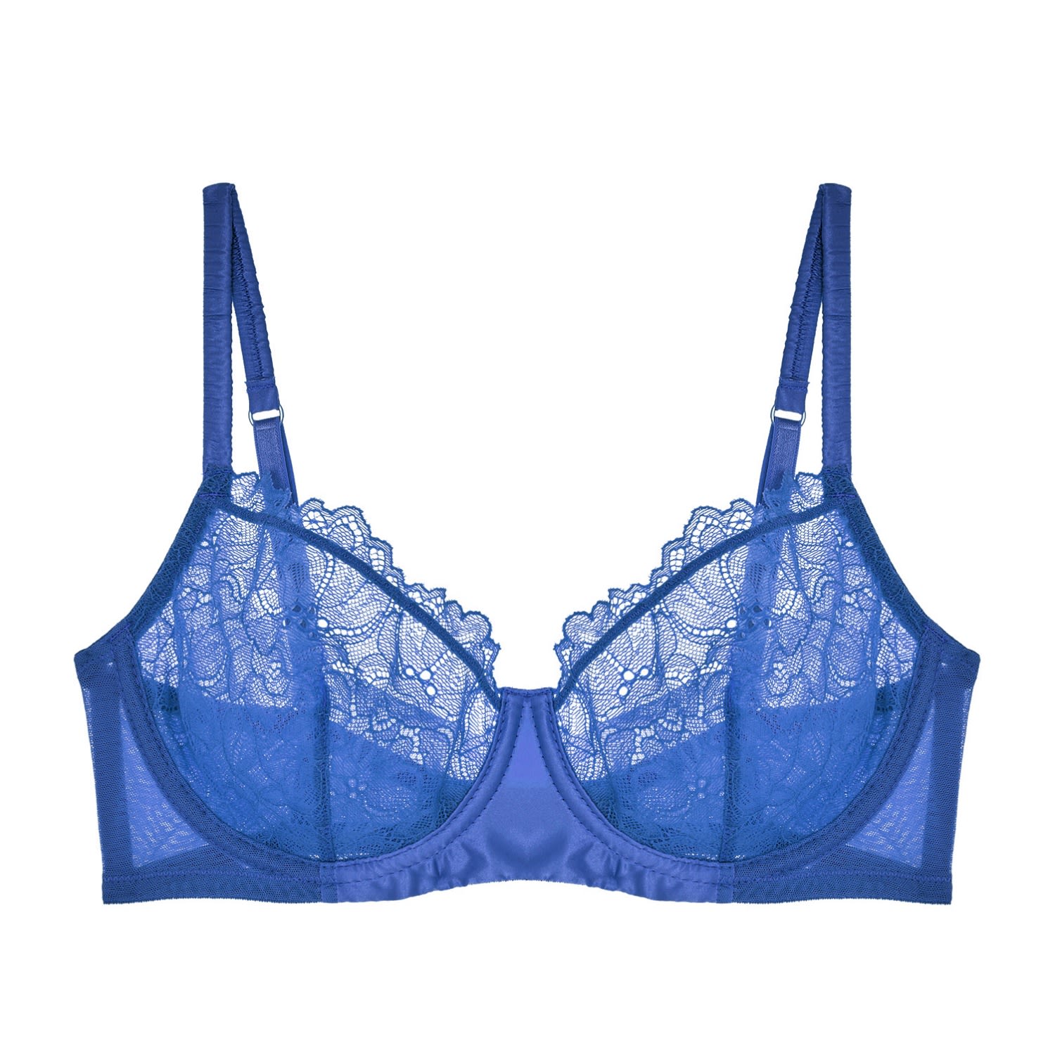 Women&rsquo;s Blue Lexi Demi Bra Lapis | 32G | Journelle