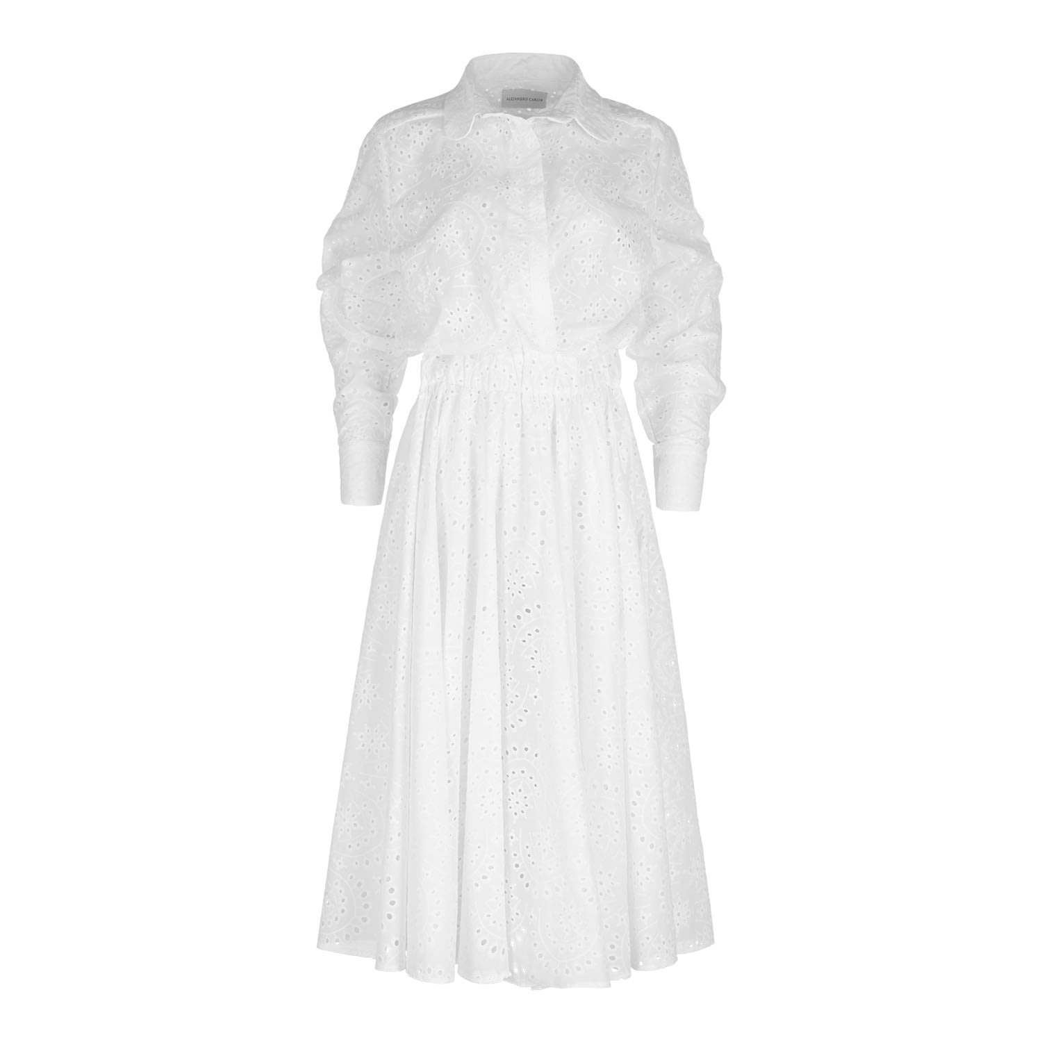 Women’s White Novelo Dress M/L Alejandro Carlin