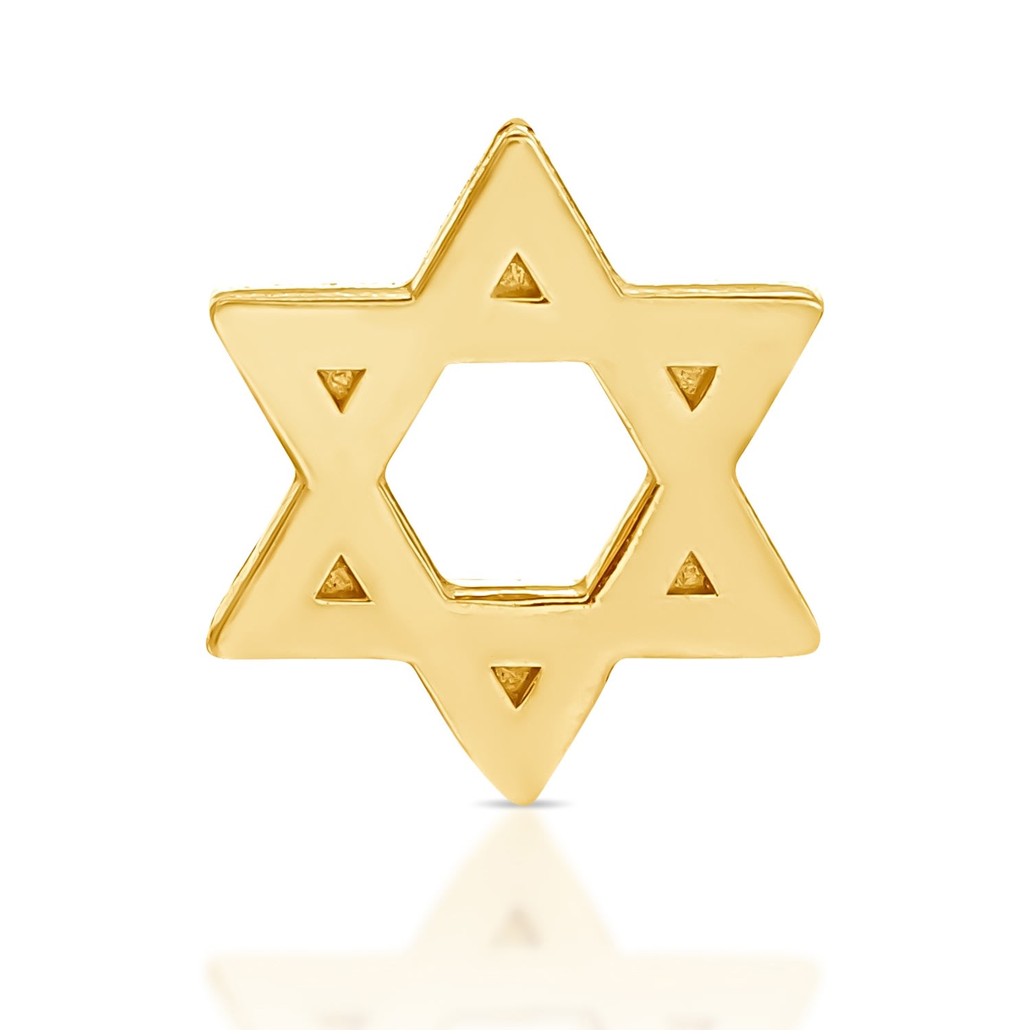 Maya Brenner Women's Charm Stud - 14k Yellow Gold - Star Of David In Gold