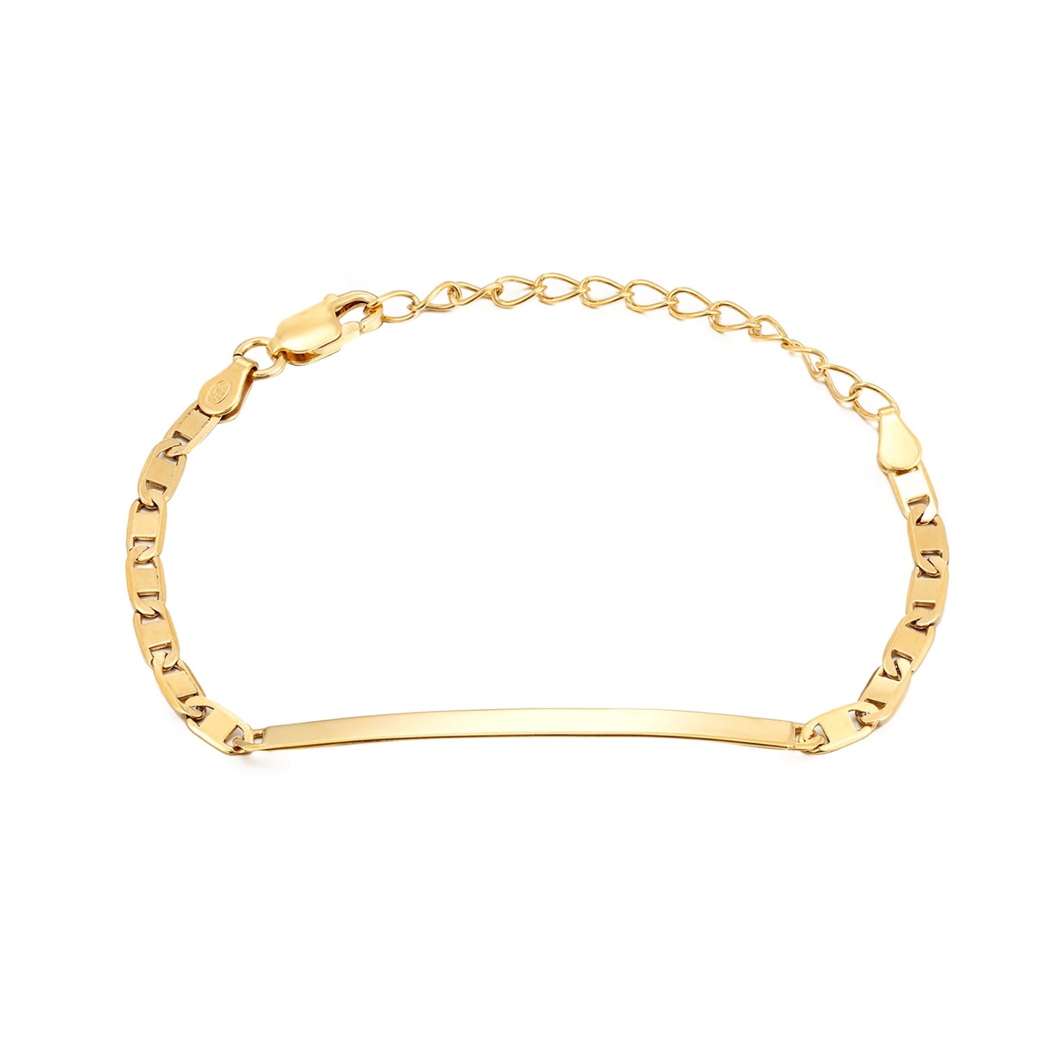 Women’s 22Ct Gold Vermeil Mariner Chain Bar Bracelet Seol + Gold