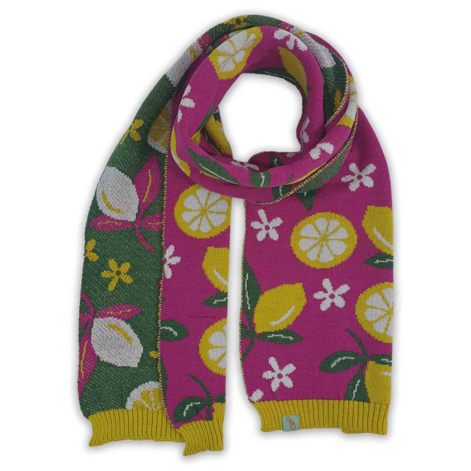 Women’s Pink / Purple Scarves - Lemonade - Fuschia Otto & Spike