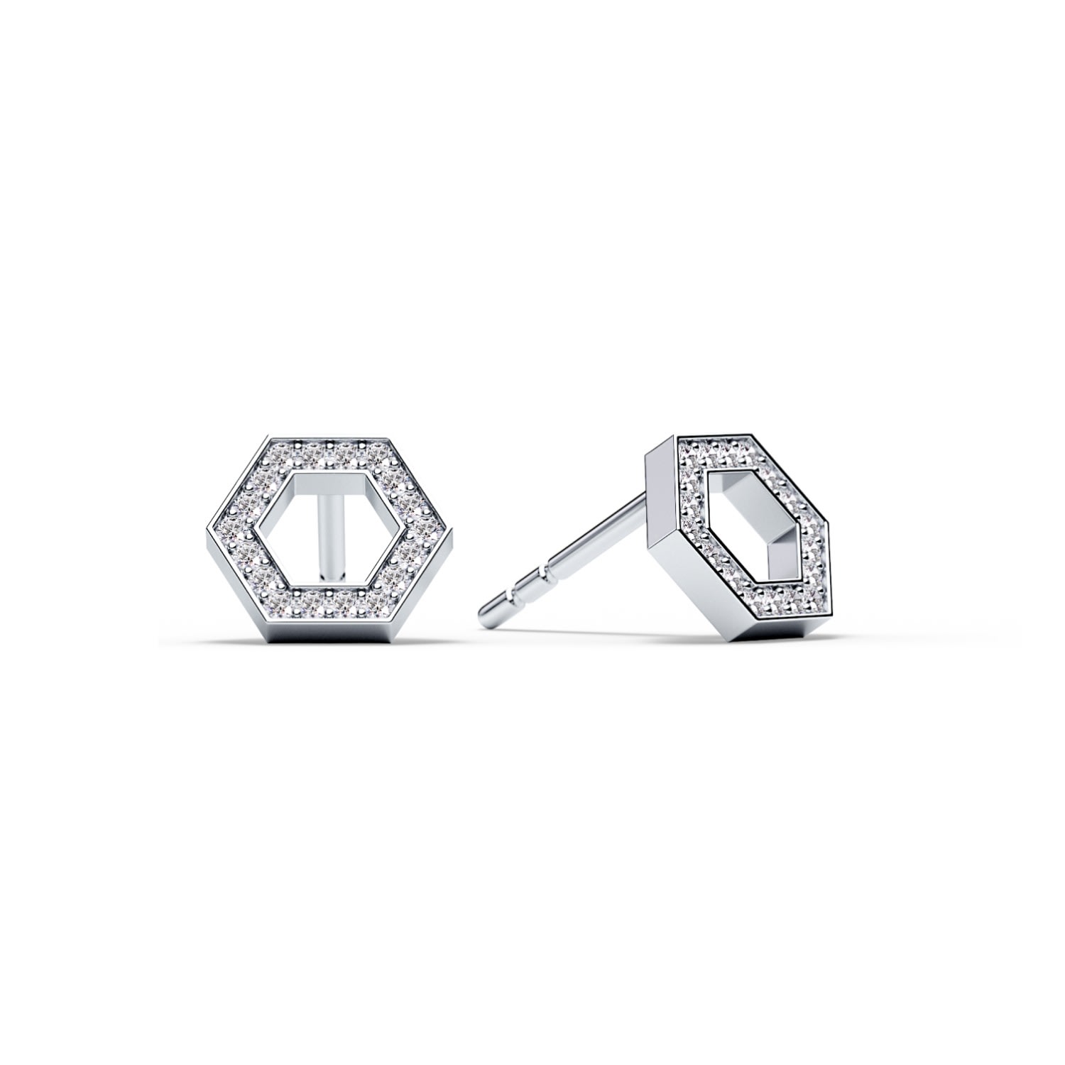 Women’s Silver The Olivia Stud Earrings Ora Ana