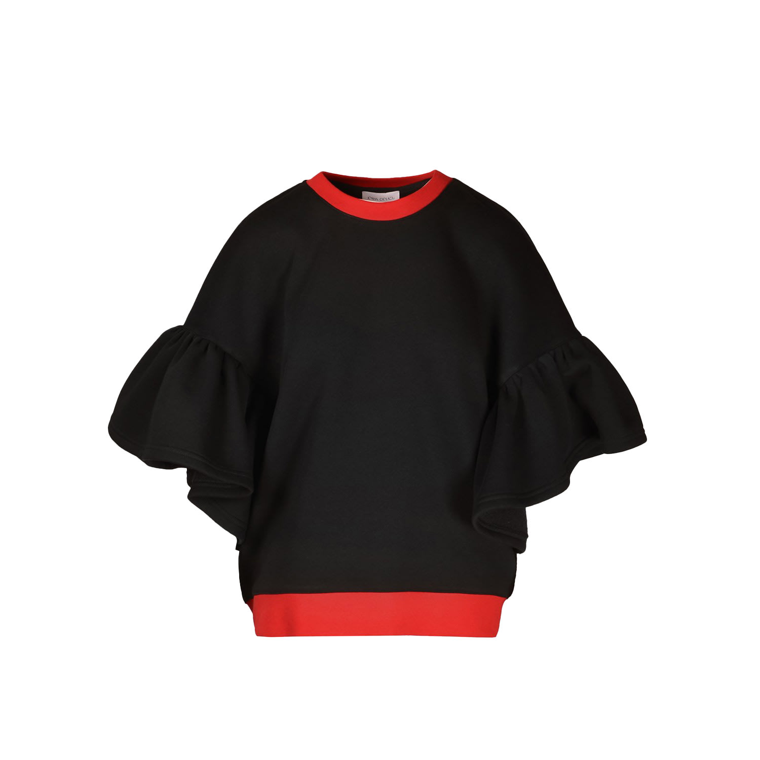 Ioana Ciolacu Women's Black / Red Black & Red Pepper Sweatshirt In Black/red