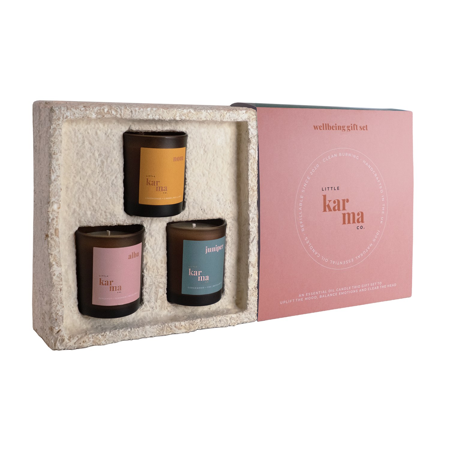 Little Karma Co. Ltd Wellbeing Scented Candle Gift Set In Multi