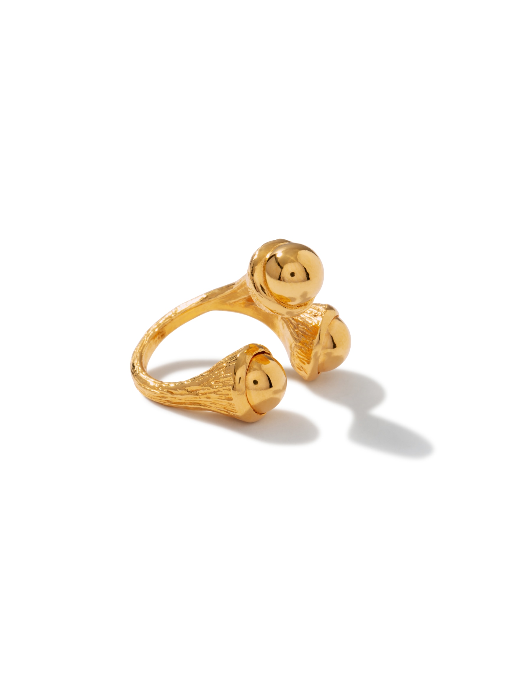 Jaredjamin Women's Gold Trinity Acorn Ring