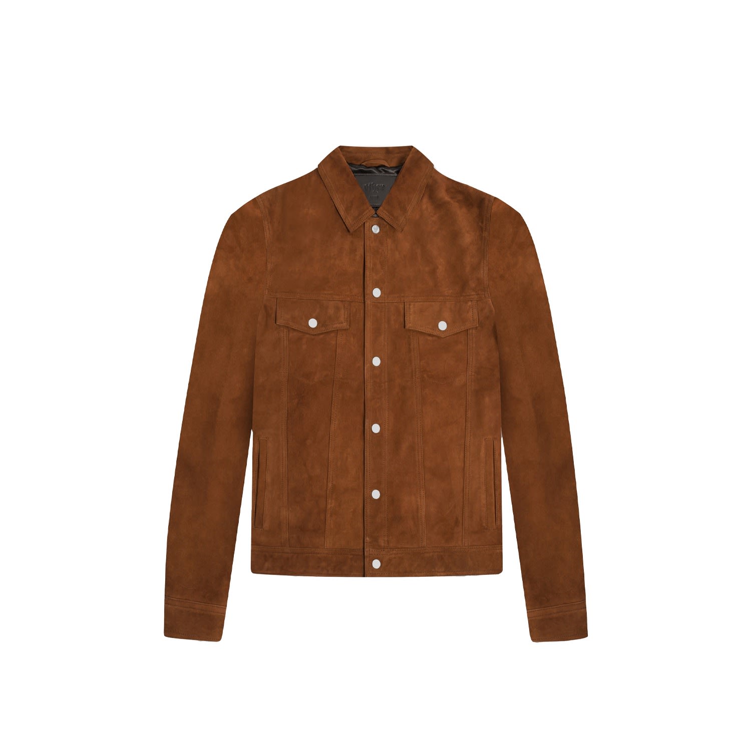 Men’s Brown Suede - Trucker Jacket - Cigar Suede Small OTHER UK