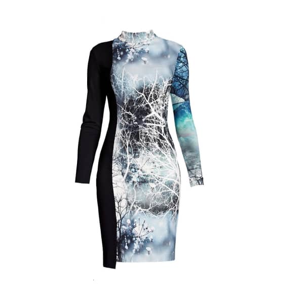 Rumour London Whimsy Jersey Print Dress In Print