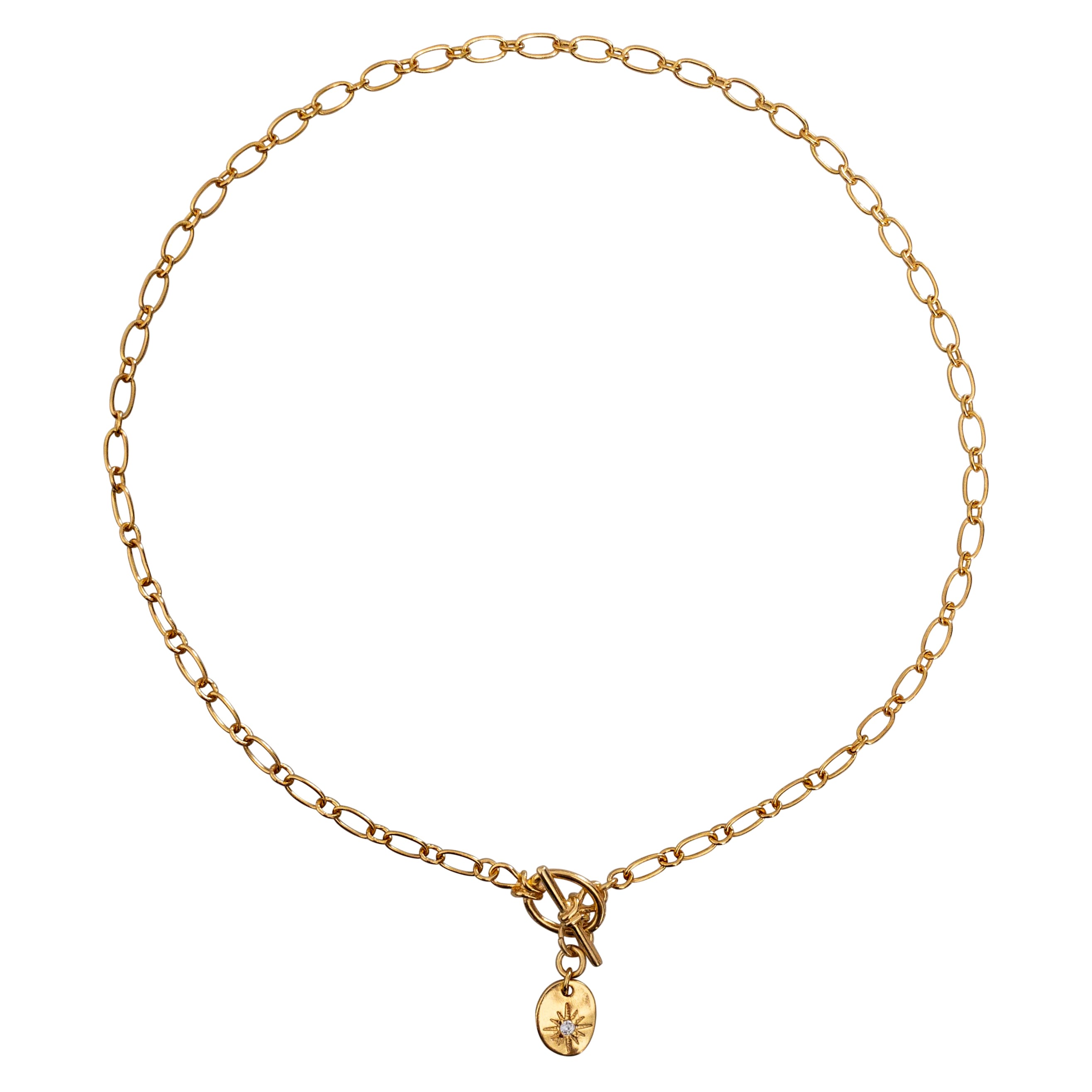 In Cauda Venenum Women's Gold Vega Necklace In Gold