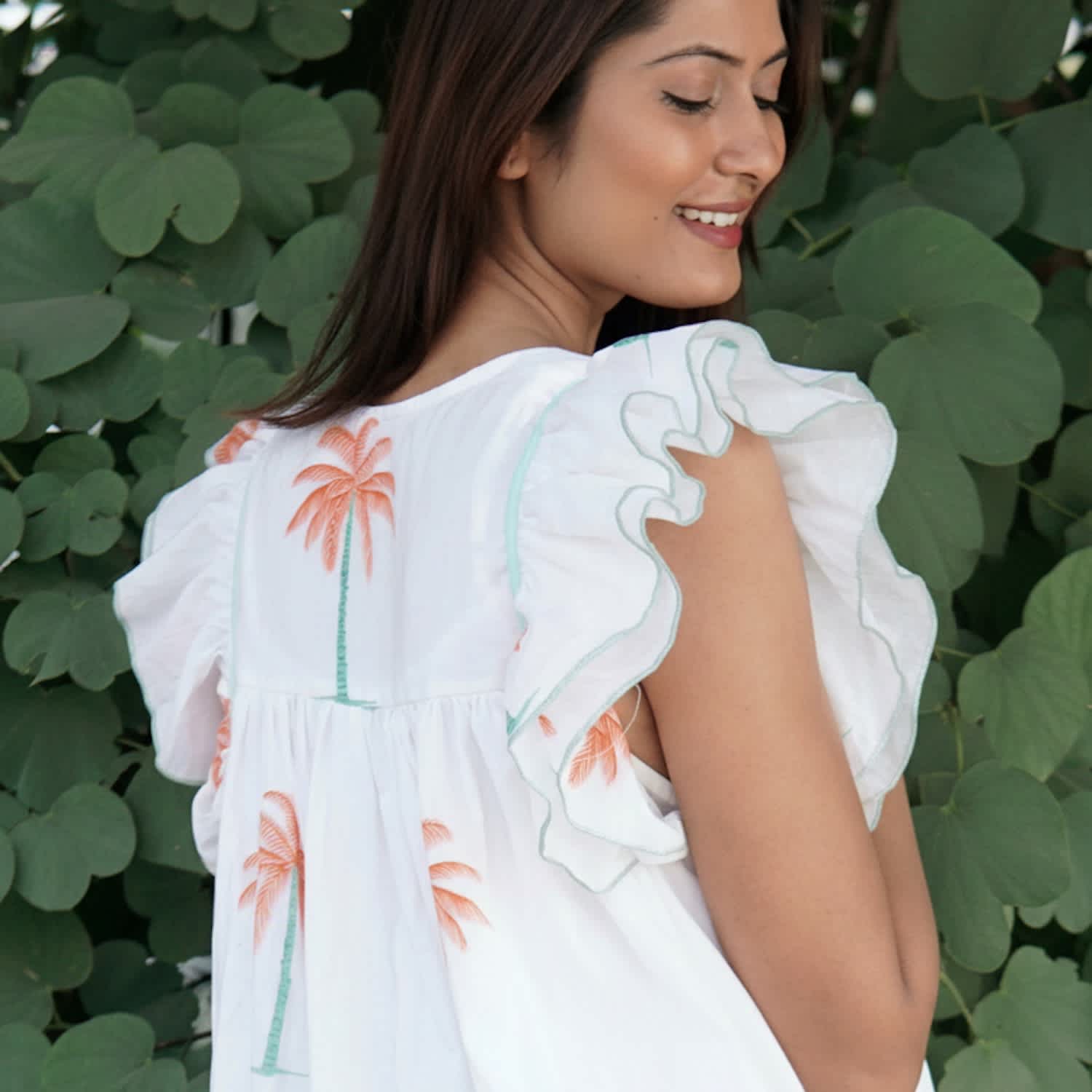 white feather dresses Maylene White Feather Dress White / S
