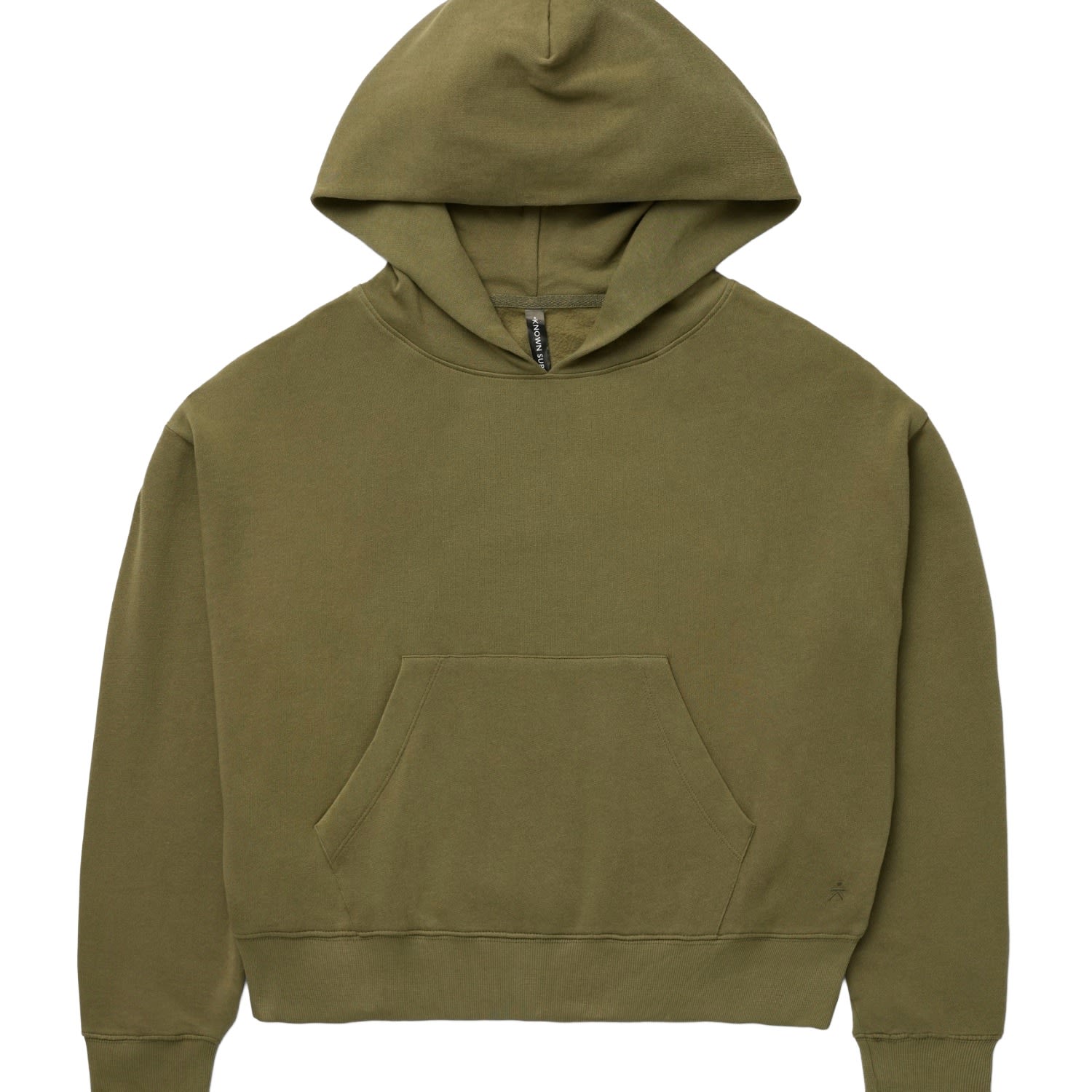 Known Supply Green Womens Relaxed Hoodie - Army In Animal Print