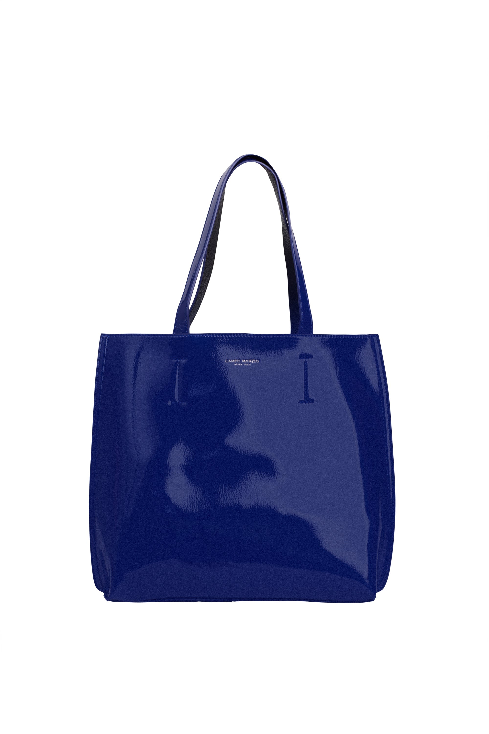 Women’s Double Tote The Iconic Bag Midi Lucid Special Edition-Ocean Blue Campo Marzio Roma 1933