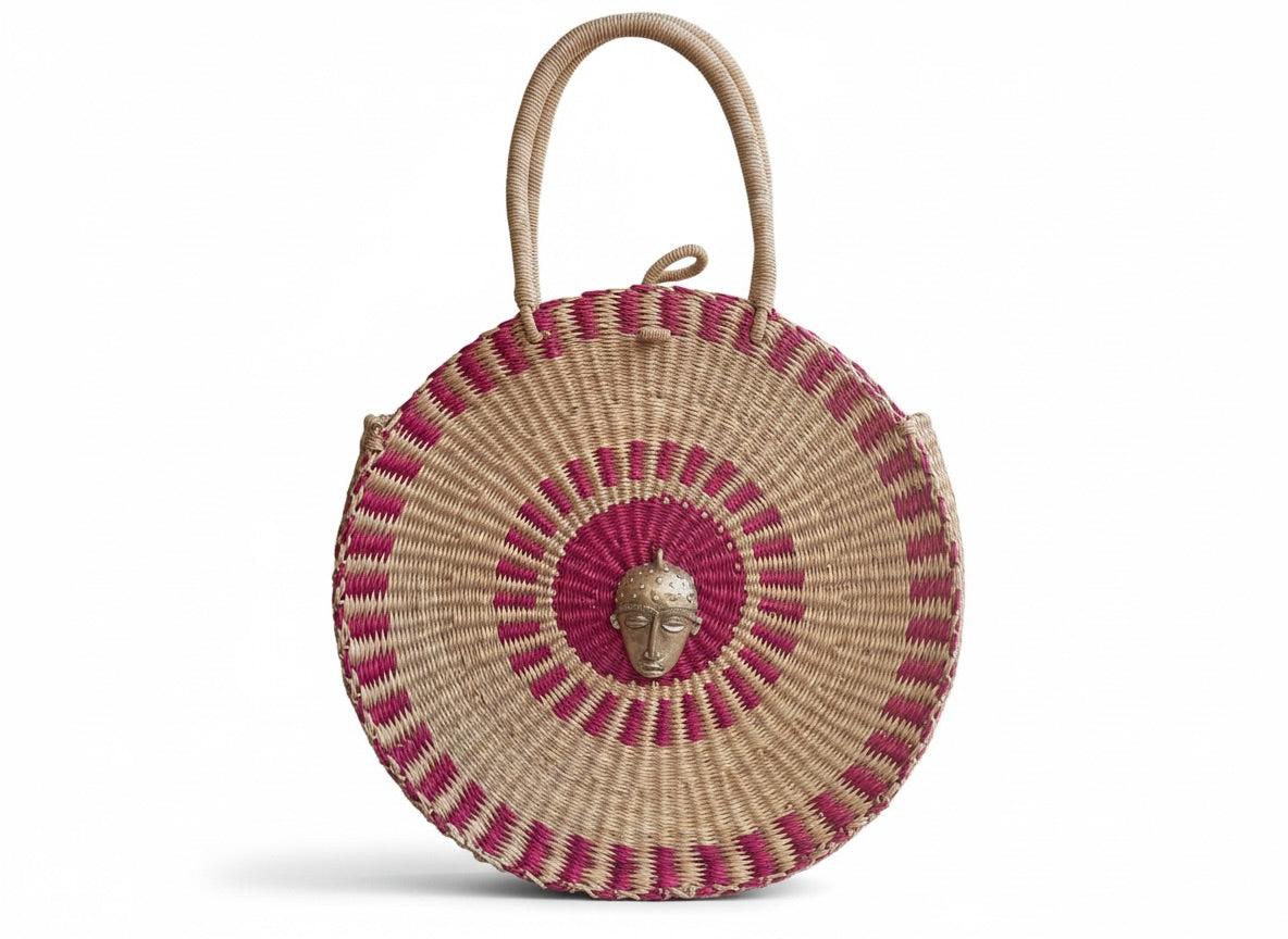 Women's Red Esengo Grande Ember Handwoven Bag | Extra Large | Sokona