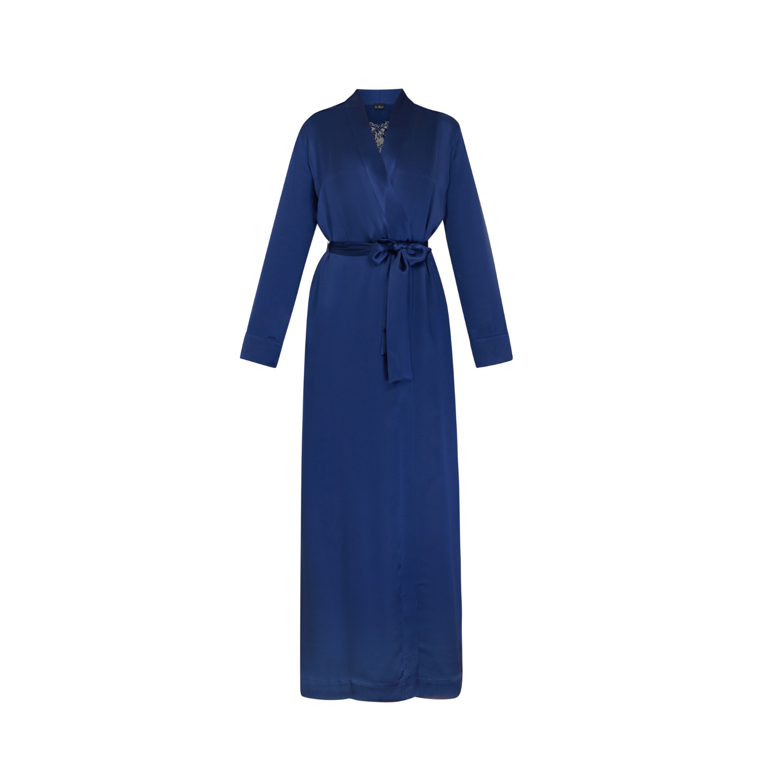Il Volo Women's Blue Sapphire Long Silk Robe In Blue