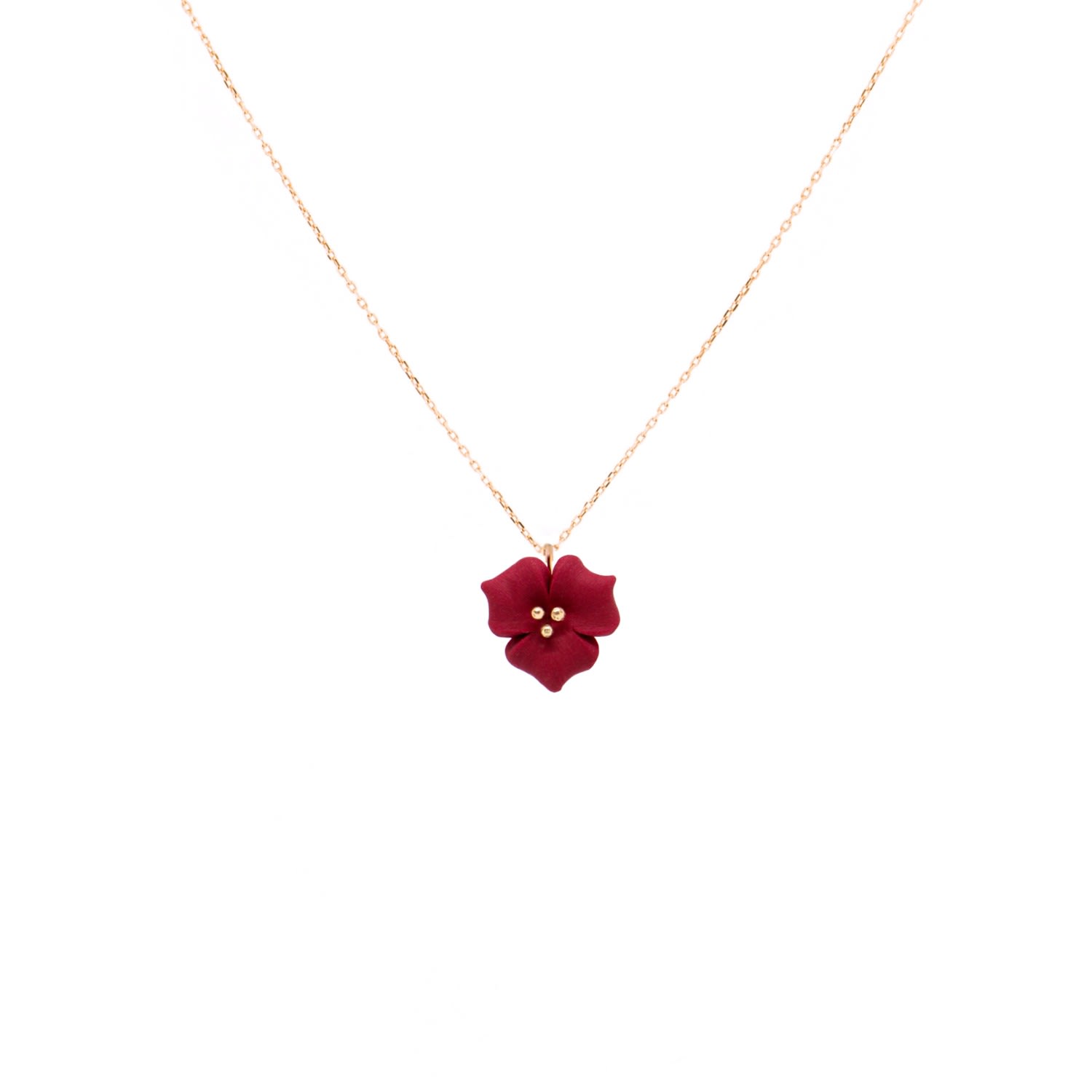 Alegoria Jewellery Women's Red / Rose Gold Bella Necklace