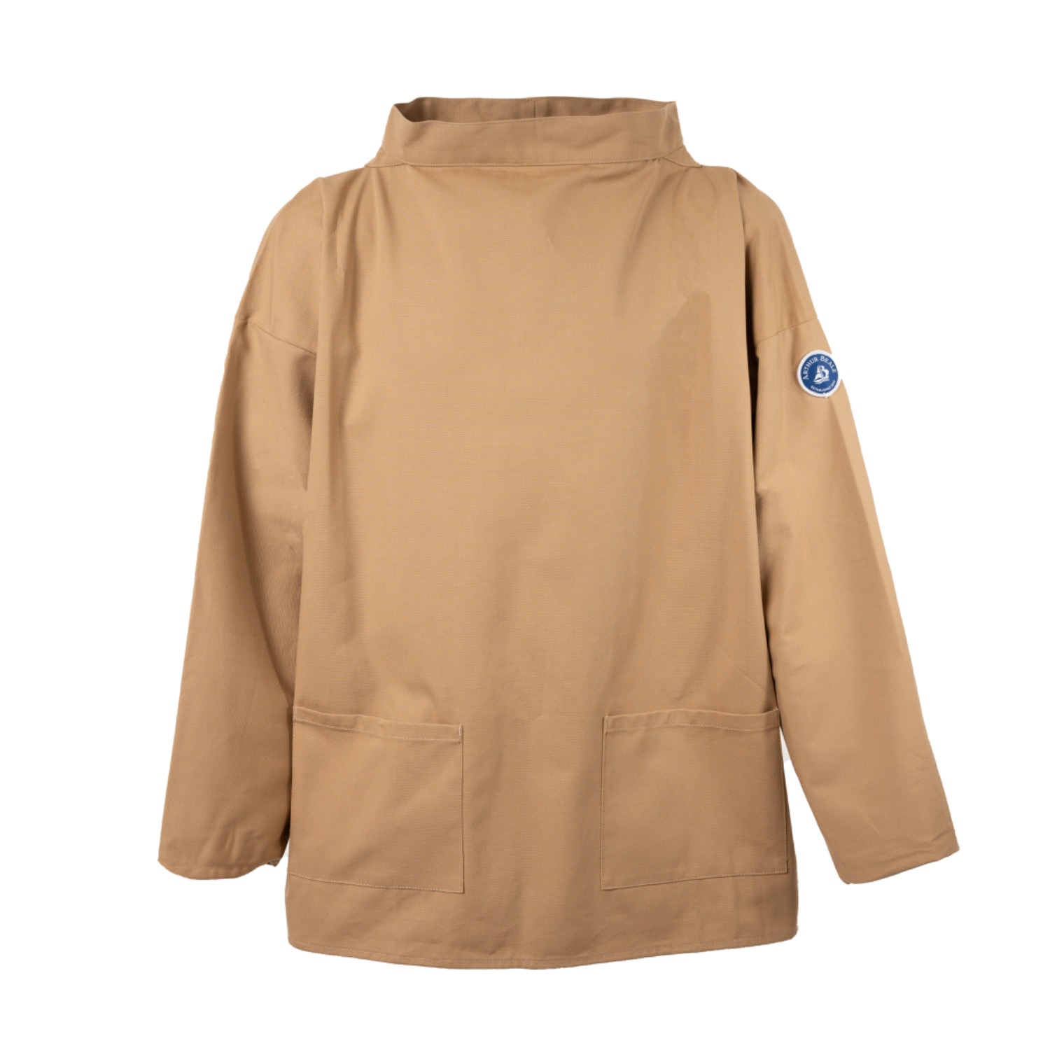 Arthur Beale Men's Yellow / Orange  Boat Neck Smock - Sand In Neutral